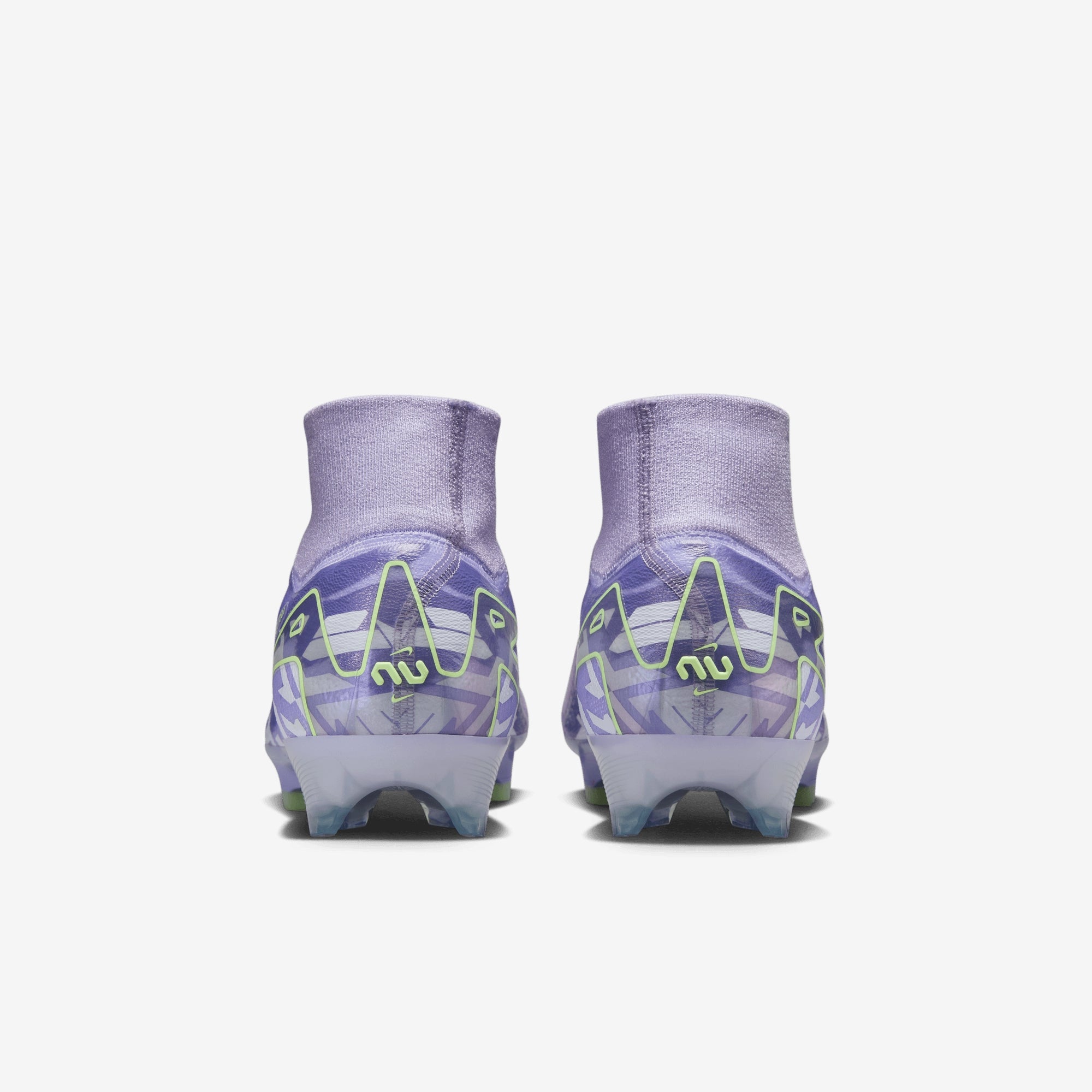 Nike United Mercurial Superfly 10 Elite FG High-Top Soccer Cleats - Purple Agate/Barely Volt