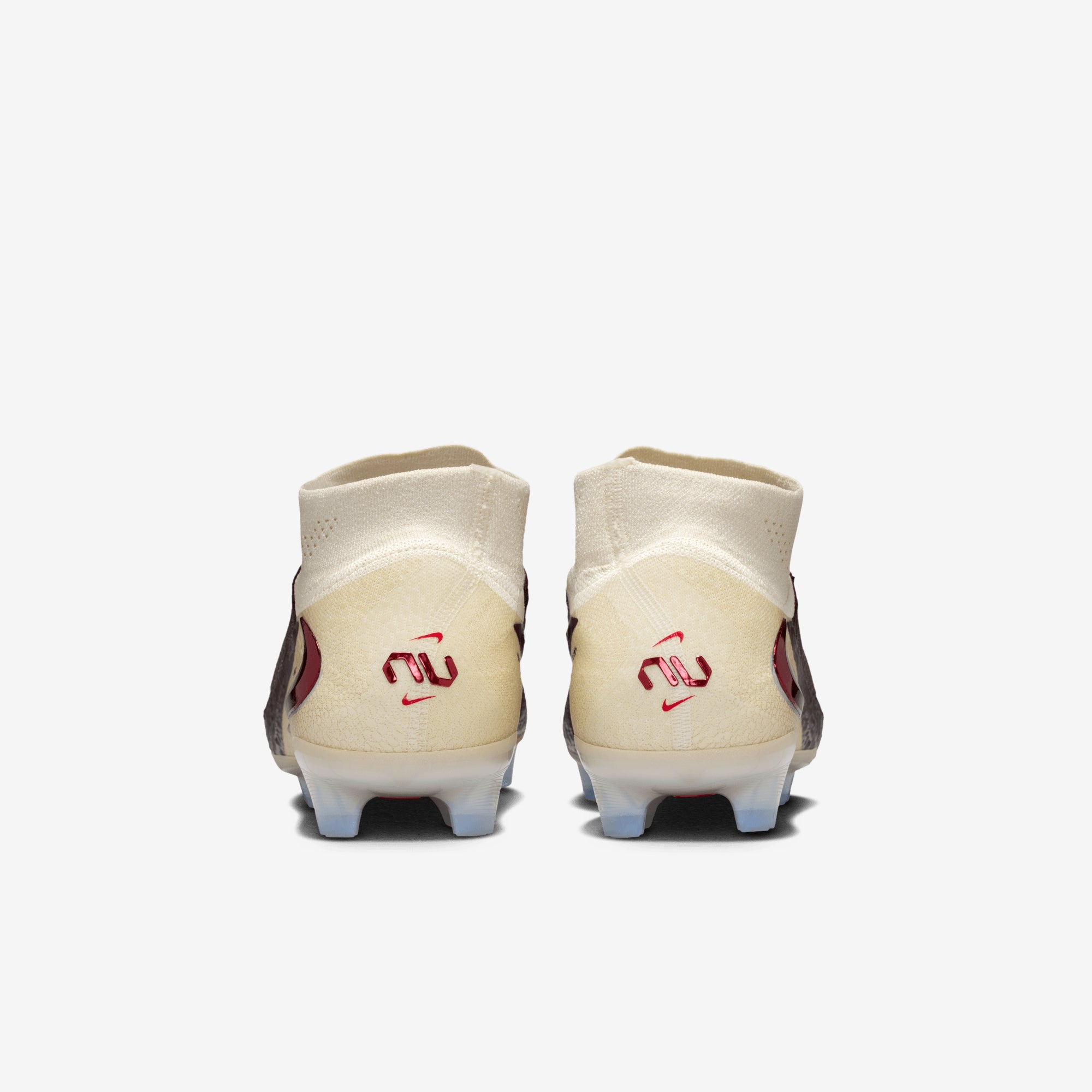 Nike United Phantom 6 High Elite Firm-Ground Soccer Cleats - Burgundy Crush/University Red-Fossil