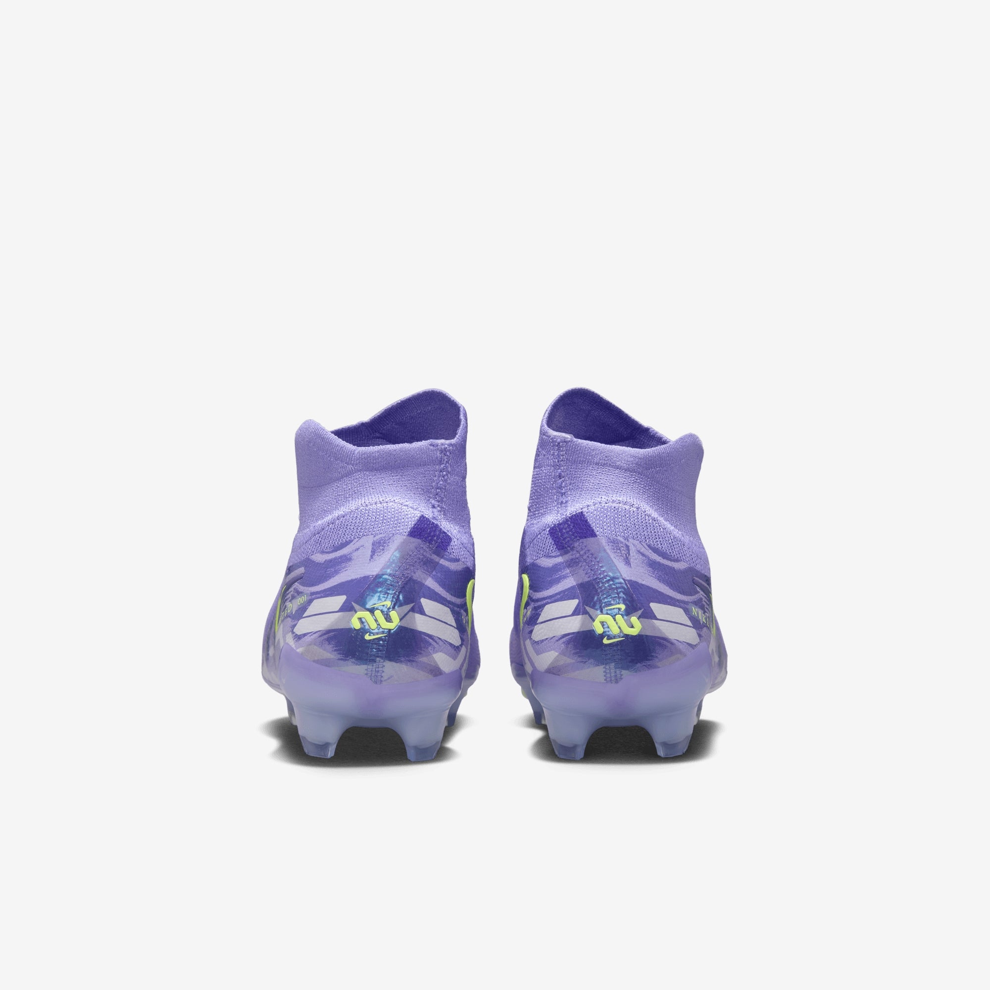 Nike United Phantom Luna 2 Elite FG High-Top Soccer Cleats - Purple Agate/Barely Volt