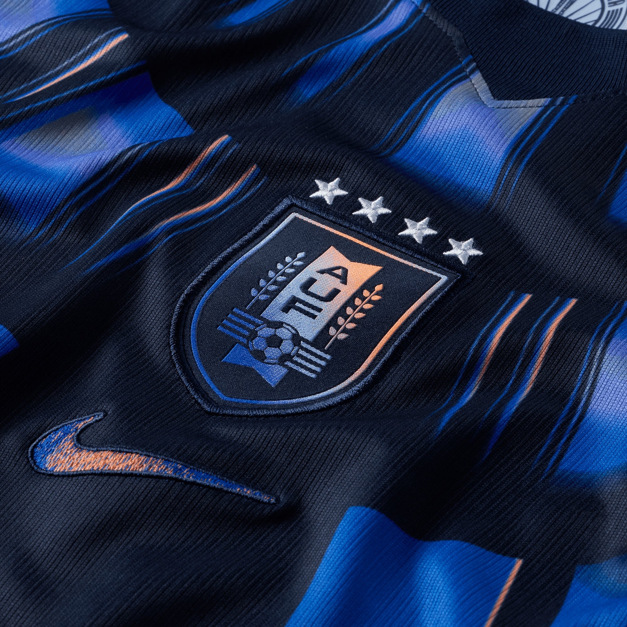 Nike Uruguay 2026 Stadium Away Big Kids' Dri-FIT Soccer Replica Jersey - Obsidian/Hyper Royal