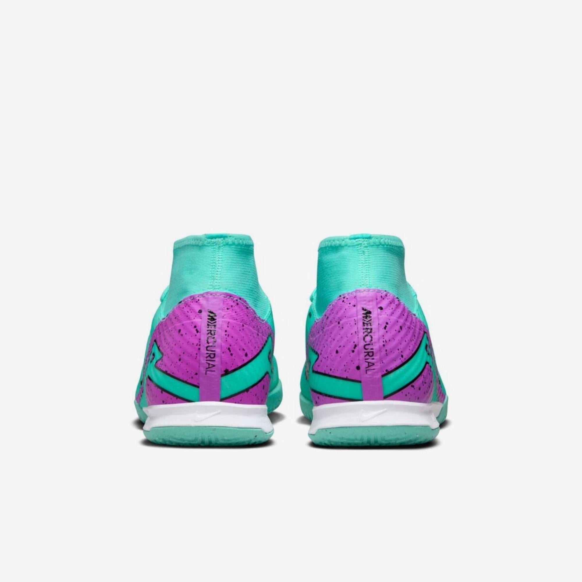 Nike Zoom Mercurial Superfly 9 Academy Indoor/Court High-Top Soccer Shoes - Hyper Turq/Fuchsia Dream-Black-White