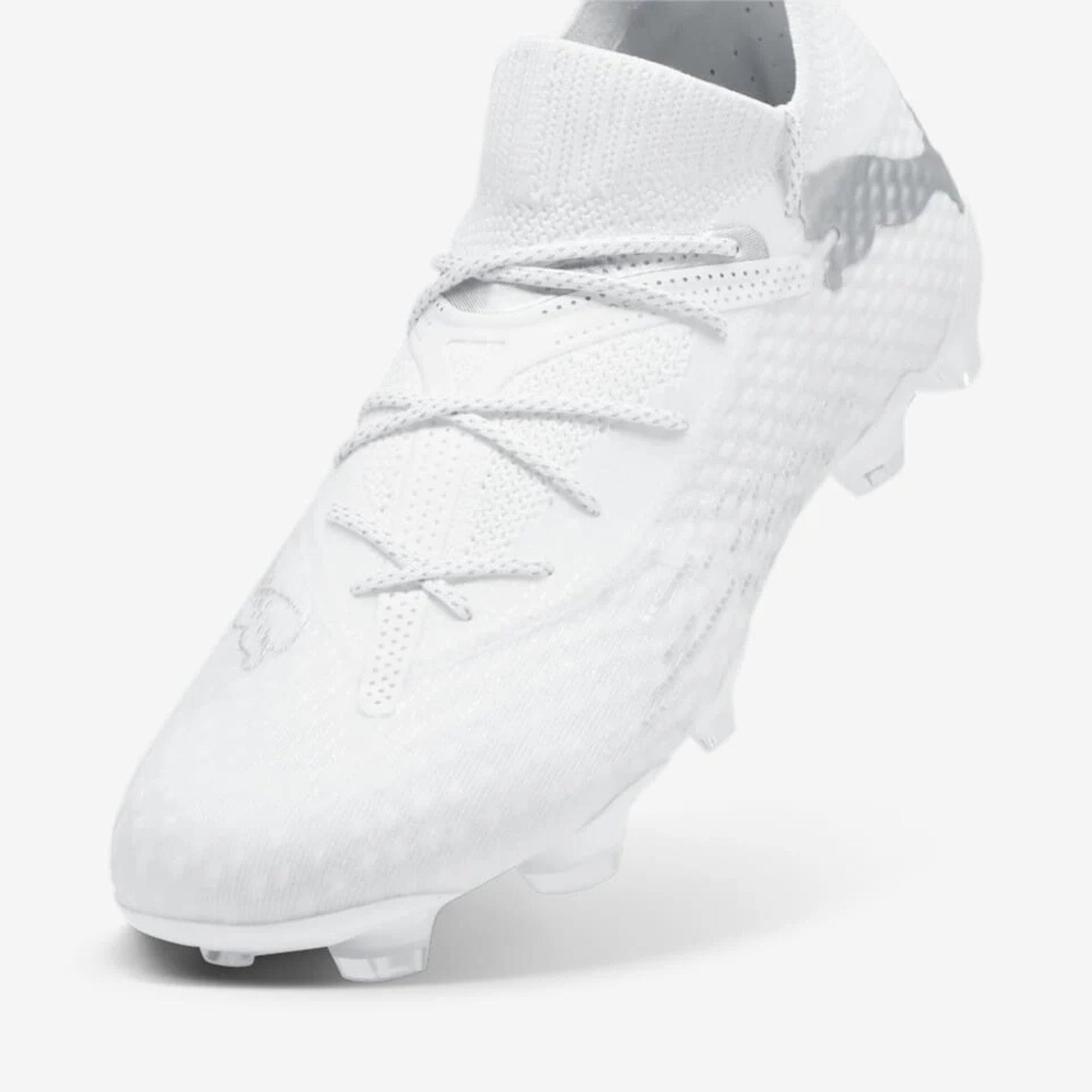 PUMA FUTURE 7 ULTIMATE Firm/Artificial-Ground Low-Top Soccer Cleats - PUMA White-Silver
