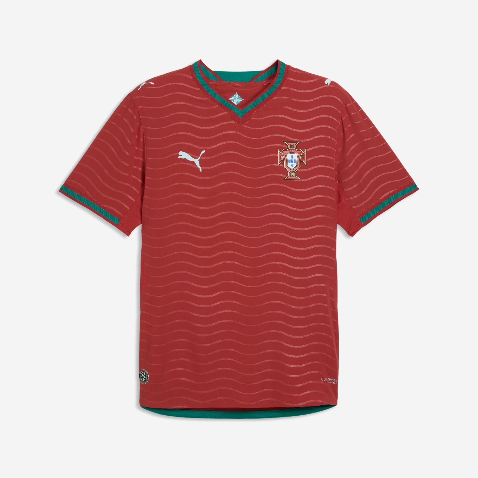 PUMA Portugal 2026/27 Match Home Men's Soccer Authentic Jersey - Club Red-Green Lagoon
