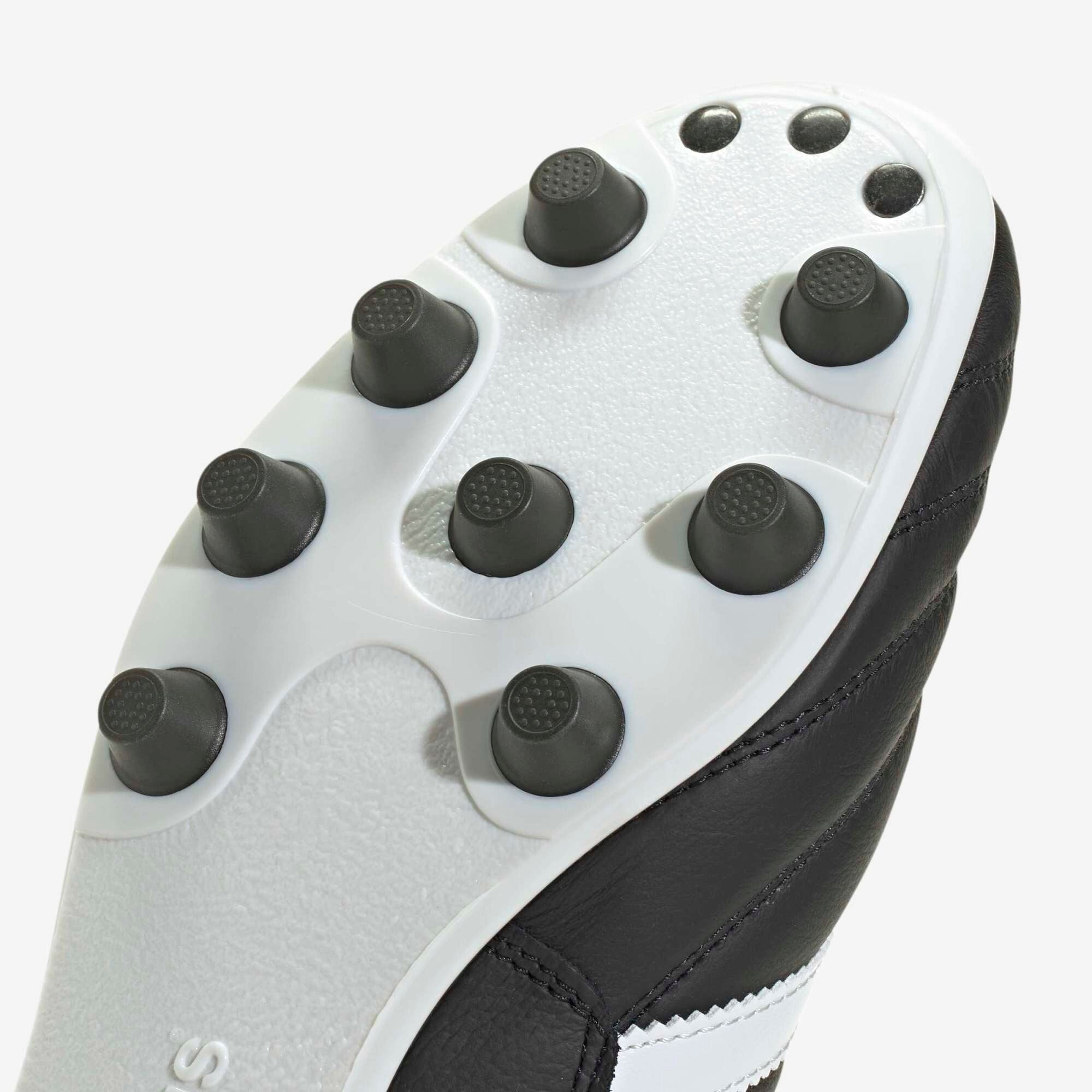 adidas Copa Mundial Firm-Ground Low-Top Soccer Cleats - Core Black / Cloud White / Silver Metallic