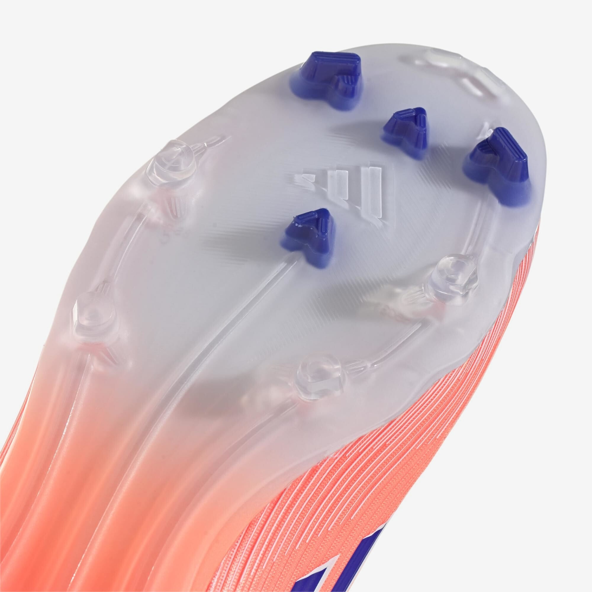 adidas F50 League Firm/Multi-Ground Low-Top Soccer Cleats - Beam Orange / Lucid Blue / Cloud White