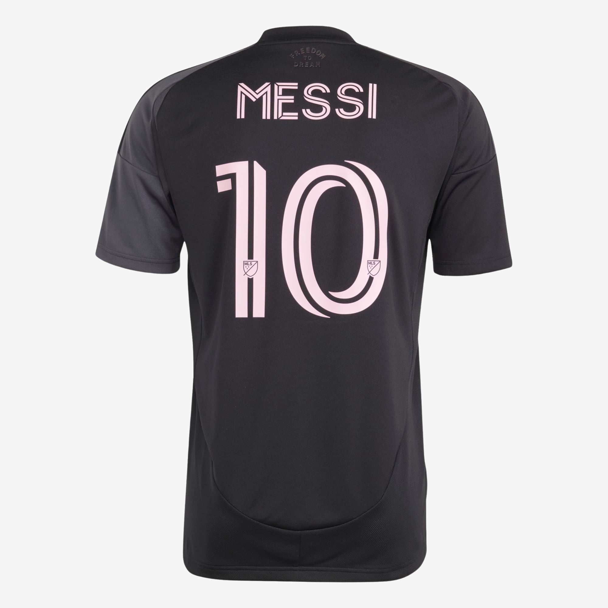 adidas Inter Miami CF 2025/26 Messi Stadium Away Men's AEROREADY Soccer Replica Jersey - Black