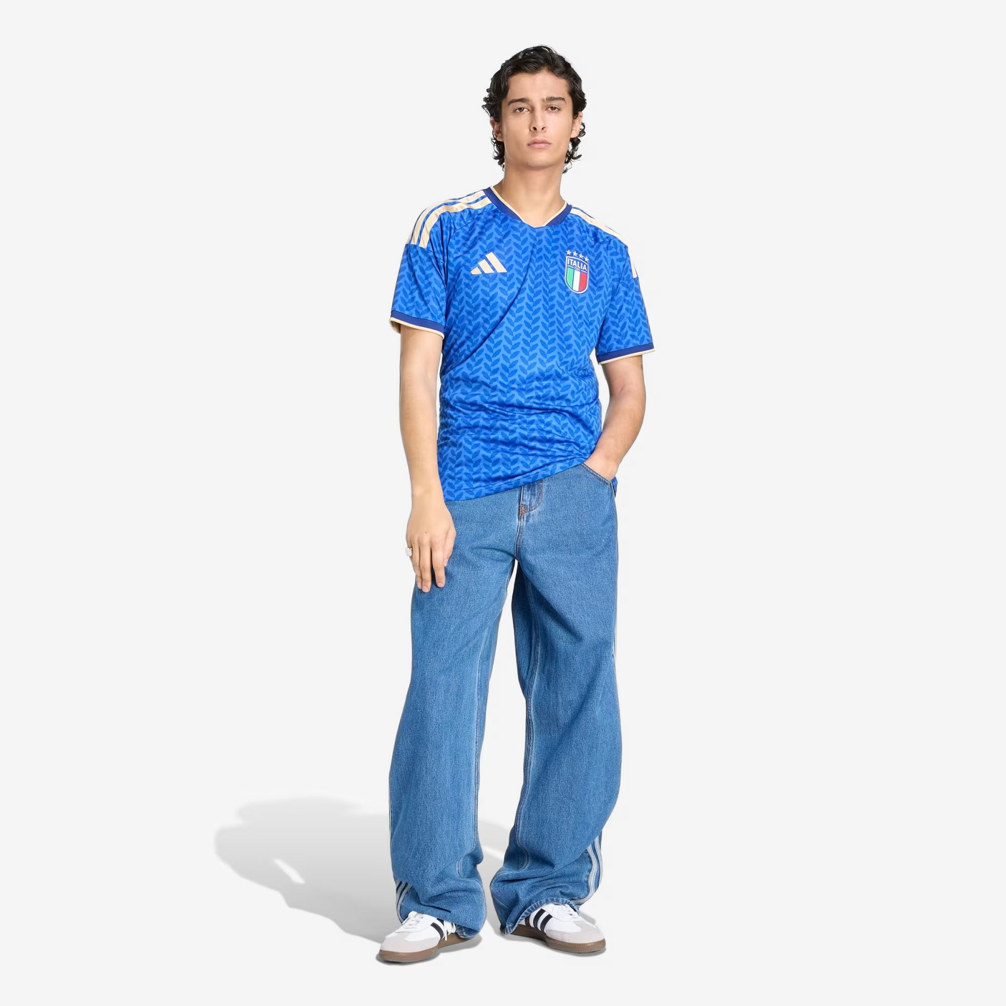 adidas Italy 2026 Stadium Home Men's Soccer Jersey (Blue)