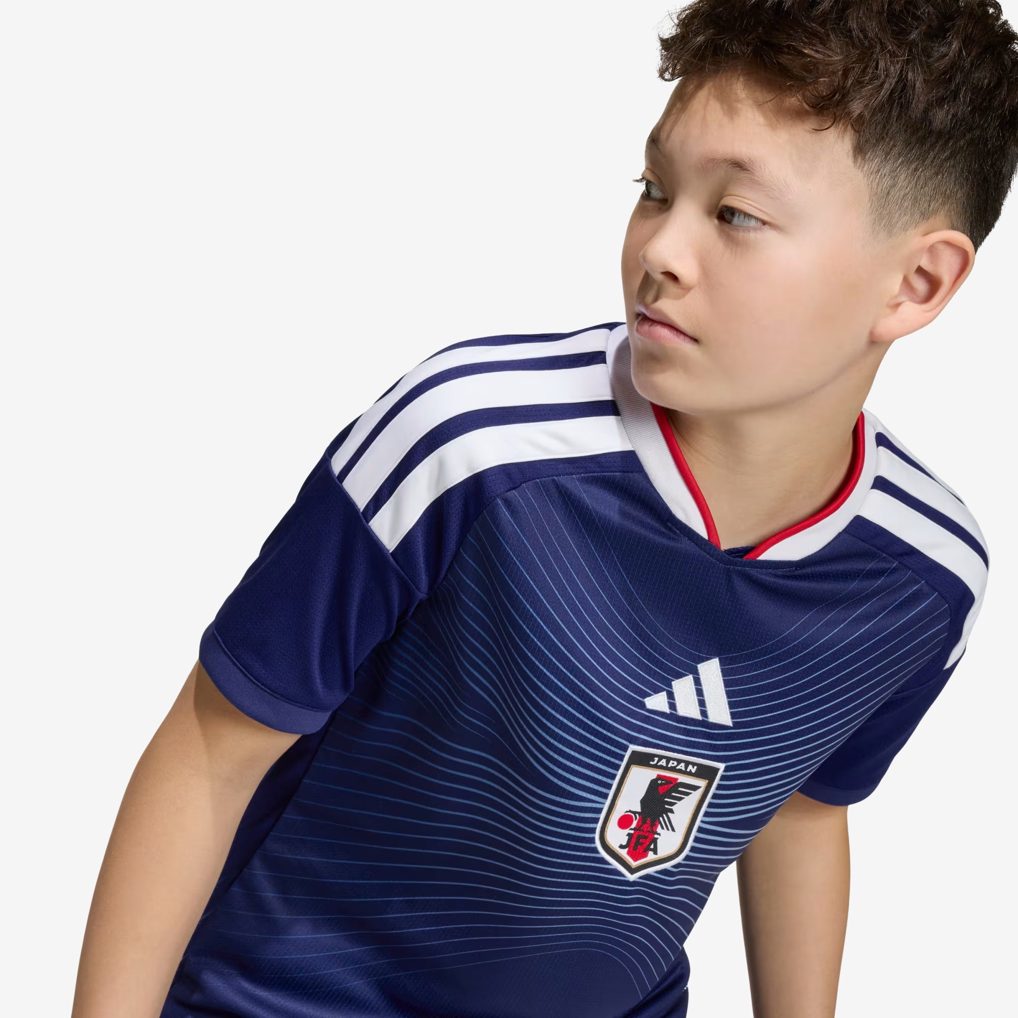 adidas Japan 2026 Stadium Home Big Kids' Soccer Jersey - Japan Blue / Ash Blue