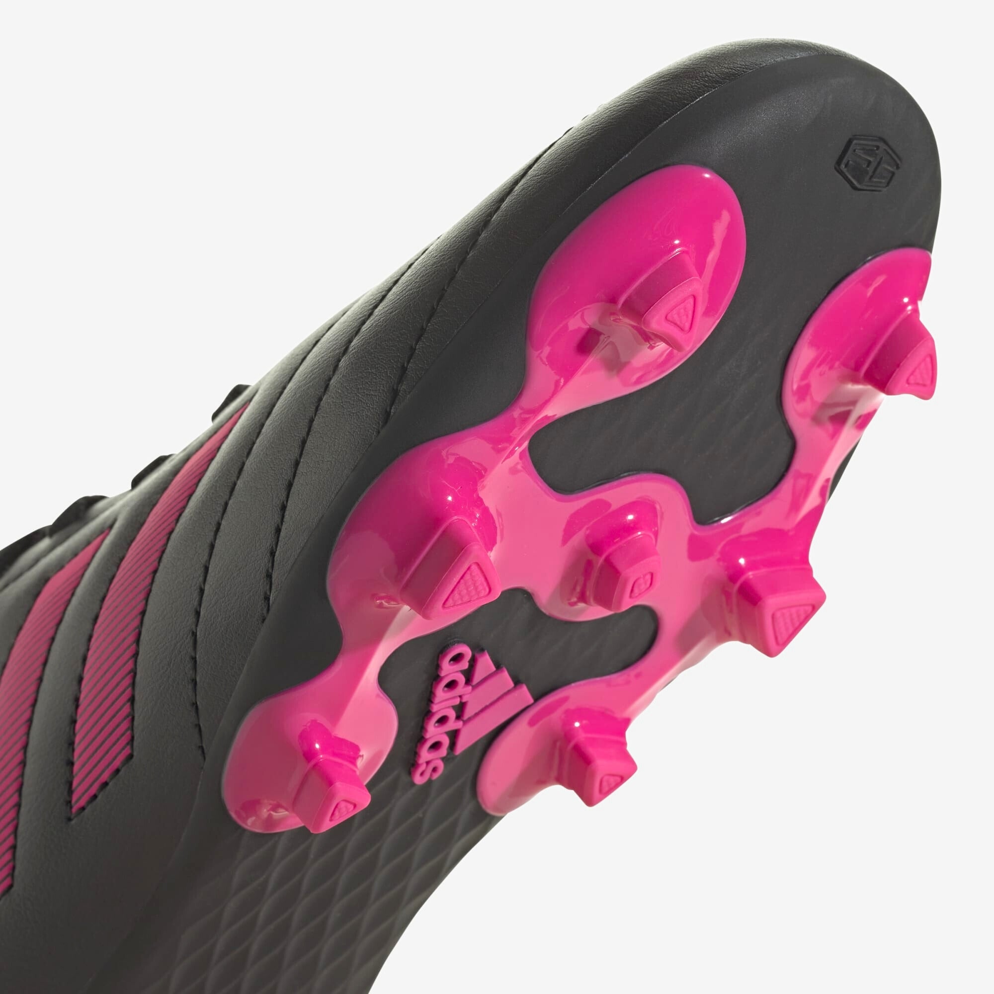 adidas Jr. Goletto VIII Little/Big Kids' FG Low-Top Soccer Cleats - Core Black / Team Shock Pink 2 / Core Black