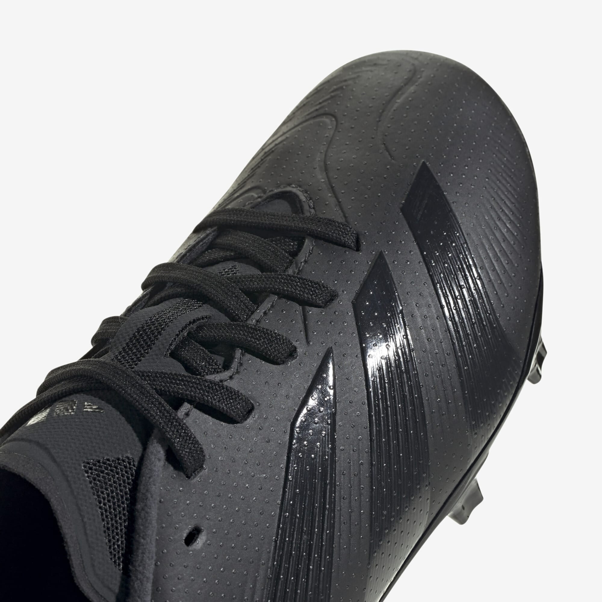 adidas Jr. Predator League Big Kids' Firm-Ground Low-Top Soccer Cleats - Core Black / Carbon / Core Black