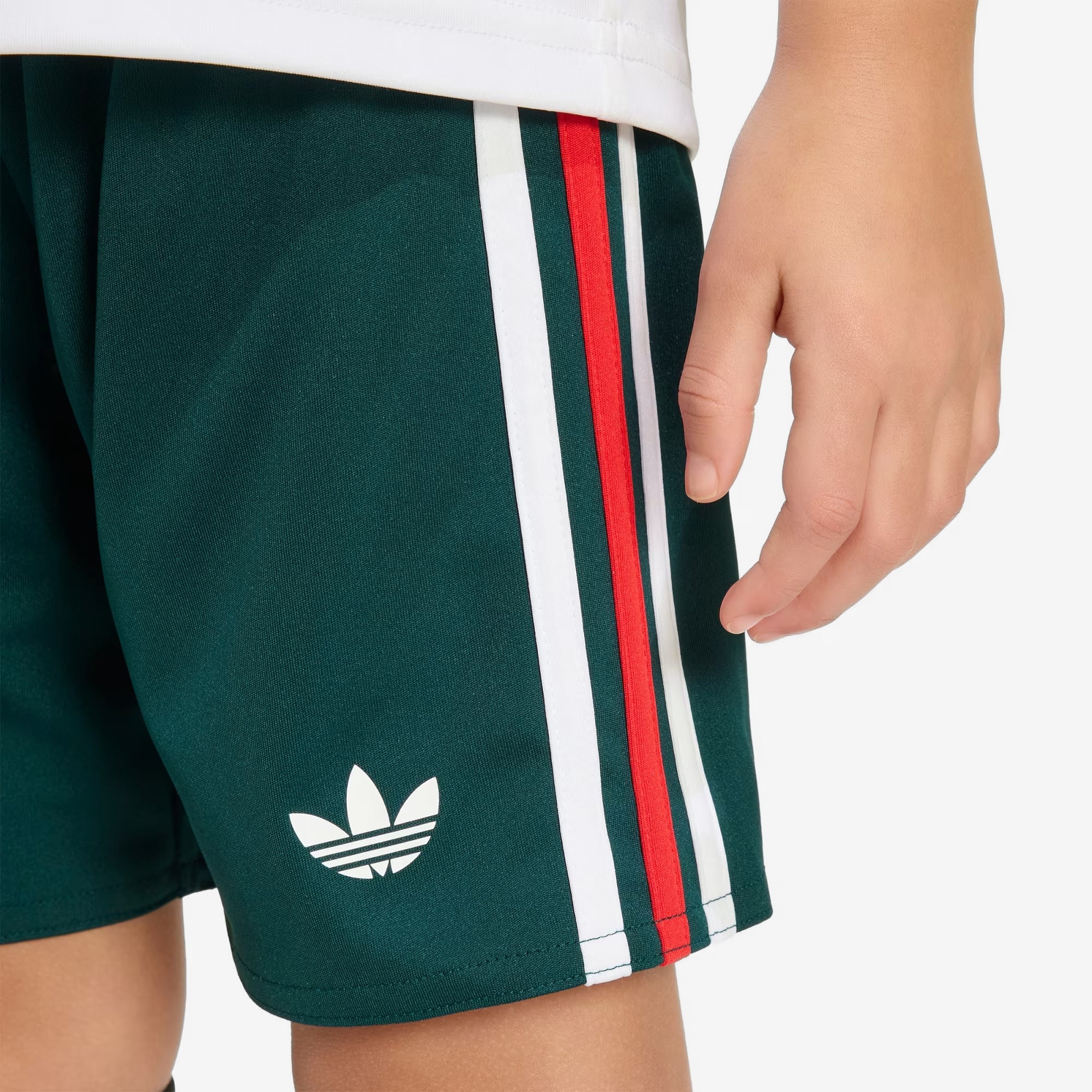 adidas Mexico 2026 Stadium Away Set Little/Big Kids' Soccer Kit - White