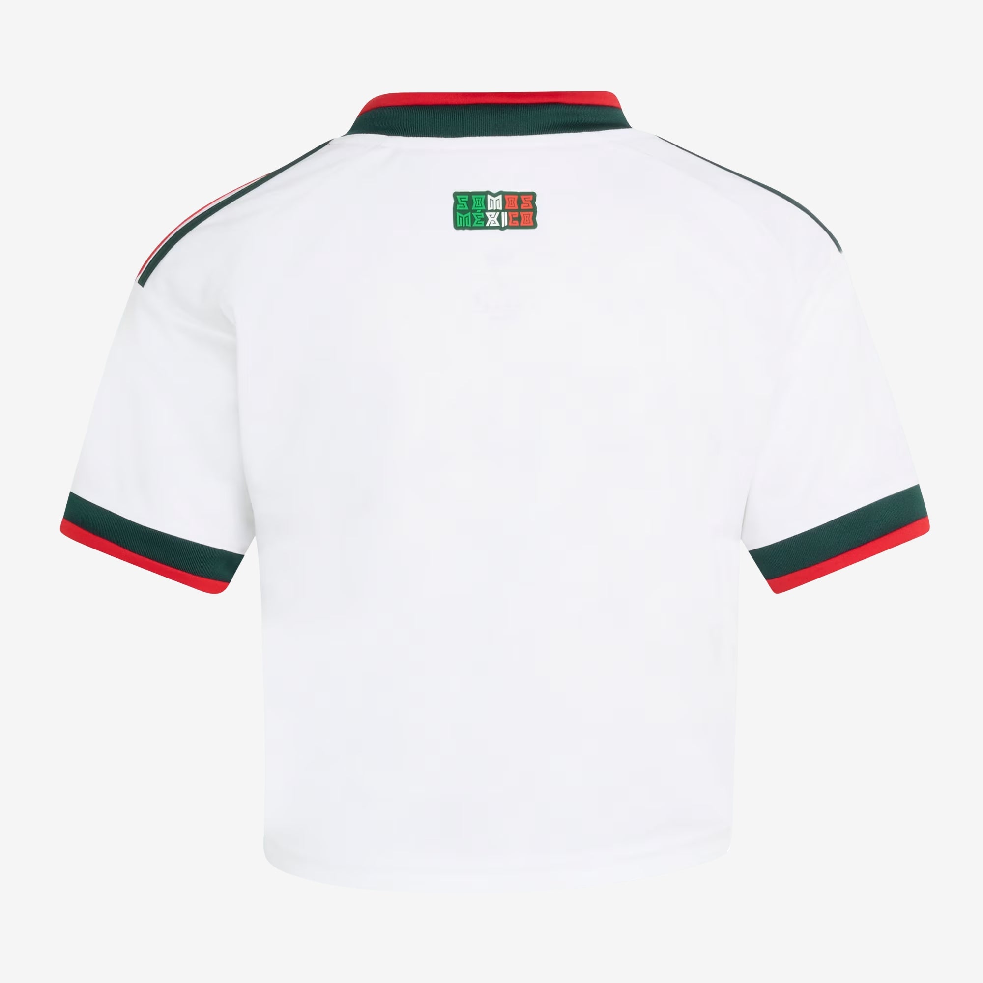 adidas Mexico 2026 Stadium Away Cropped Women's Soccer Jersey - White