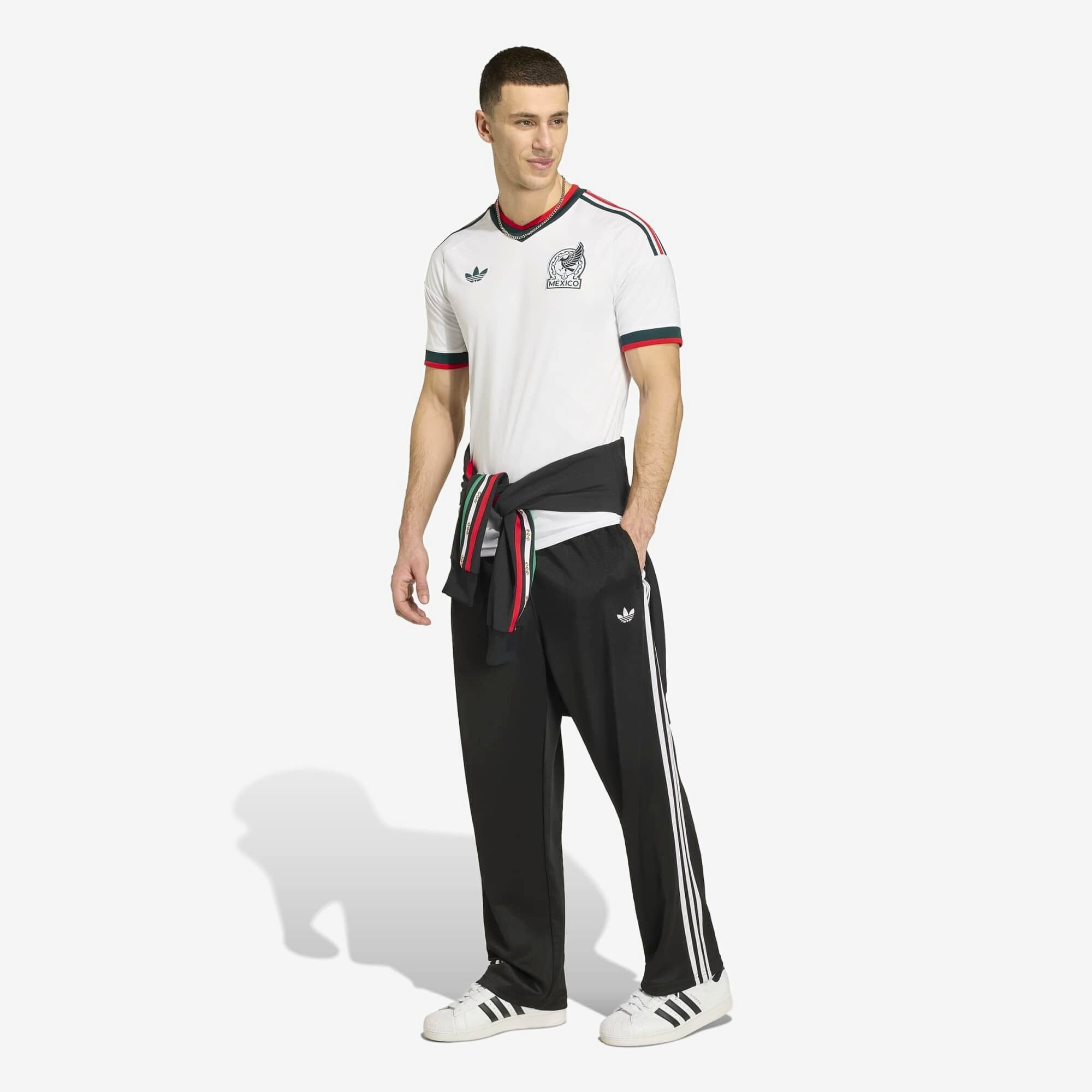 adidas Mexico 2026 Stadium Away Men's Soccer Jersey - White