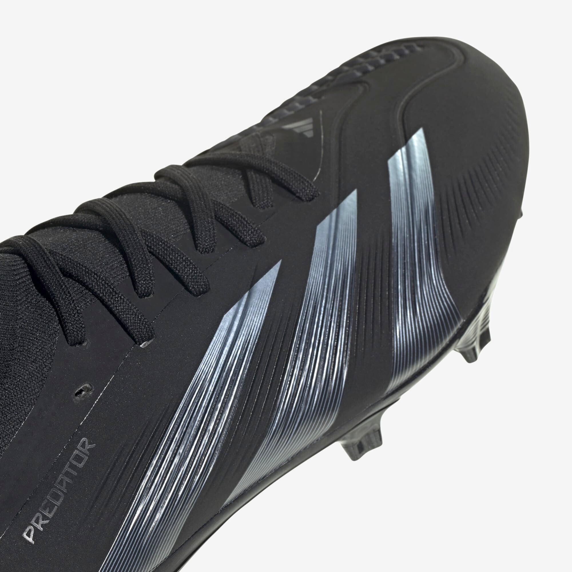 adidas Predator 24 Pro FG Low-Top Soccer Cleats - Core Black / Carbon / Core Black