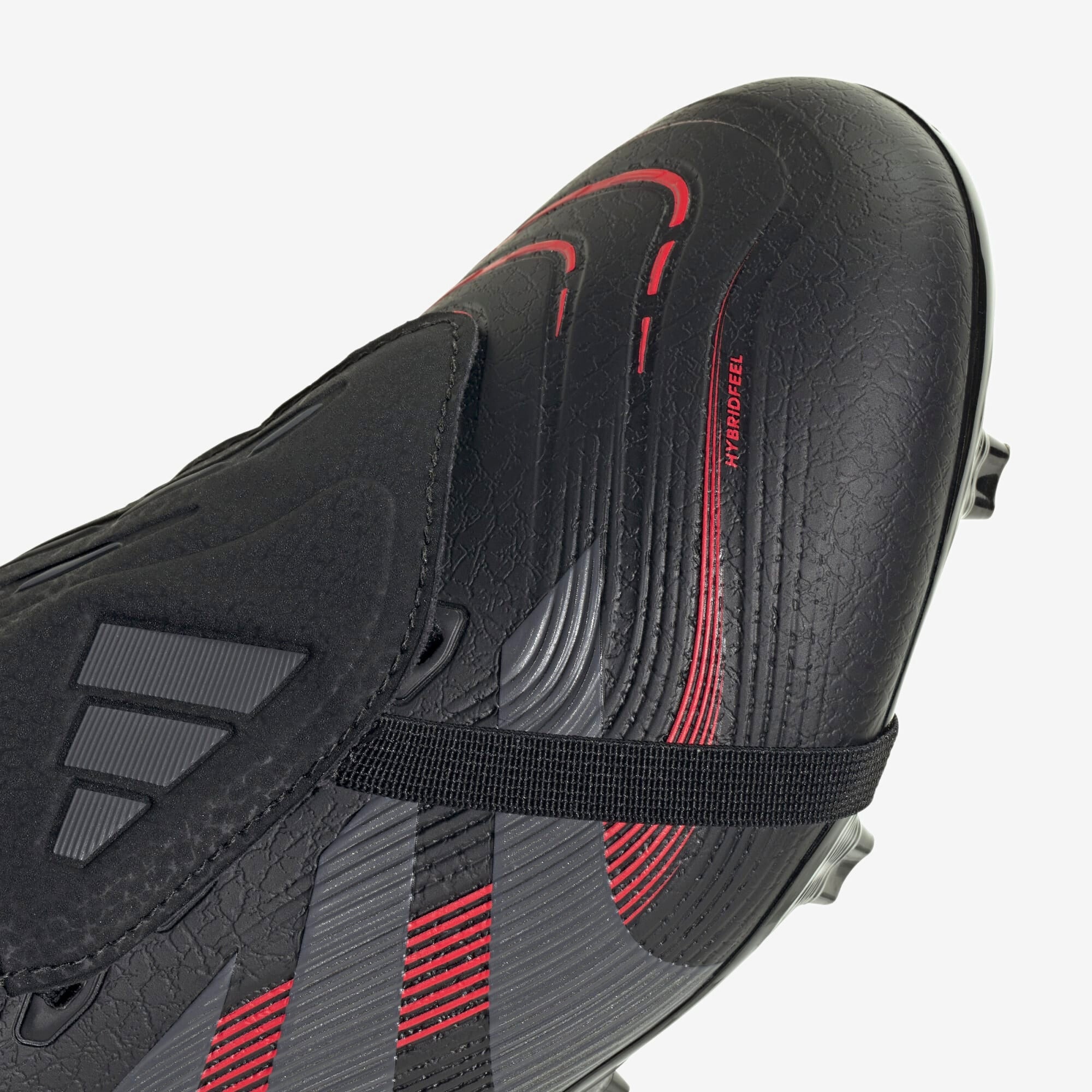 adidas Predator League Fold-Over Tongue FG/MG Low-Top Soccer Cleats - Core Black / Grey Four / Lucid Red