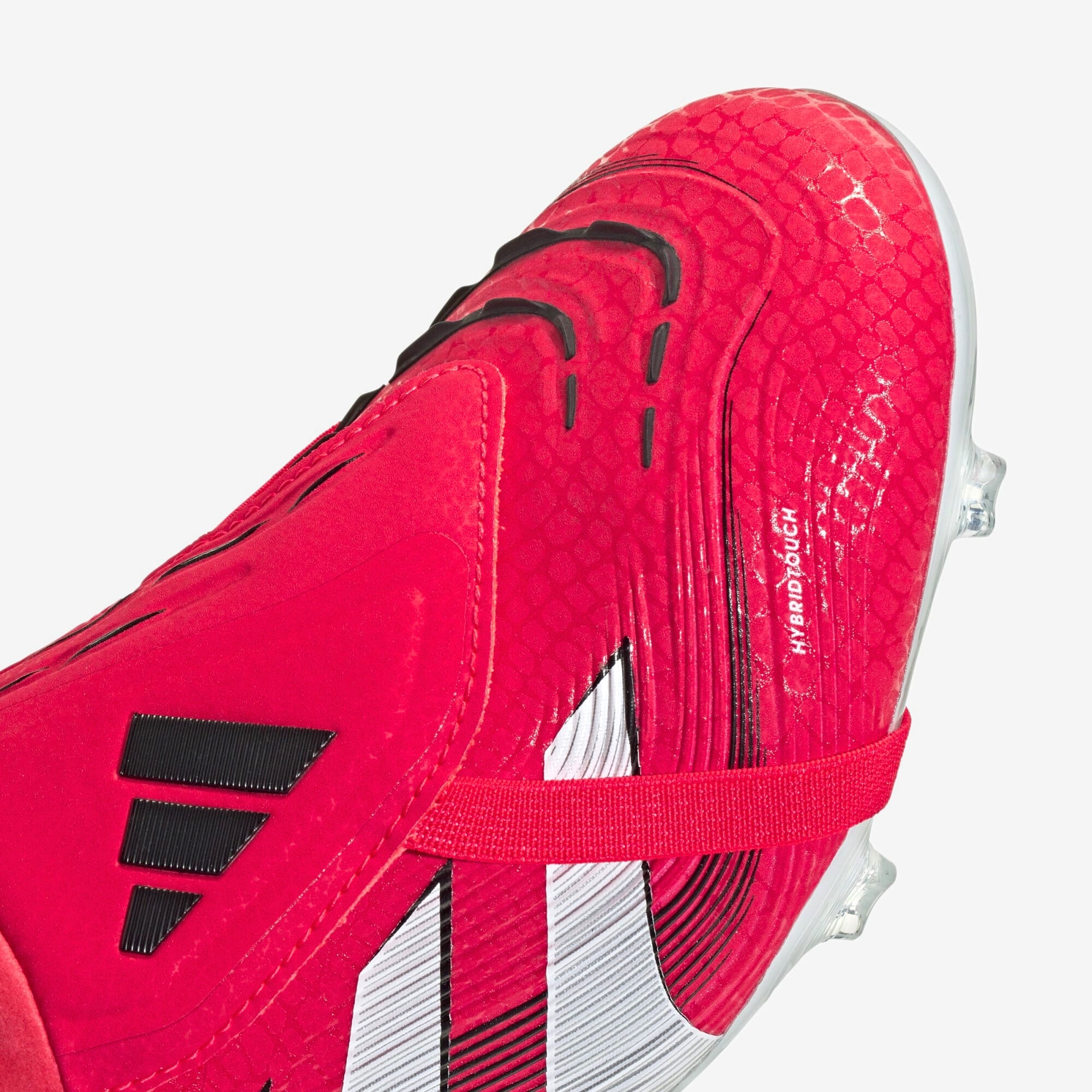 adidas Predator Pro Fold-Over Tongue FG Low-Top Soccer Cleats - Lucid Red / Cloud White / Core Black