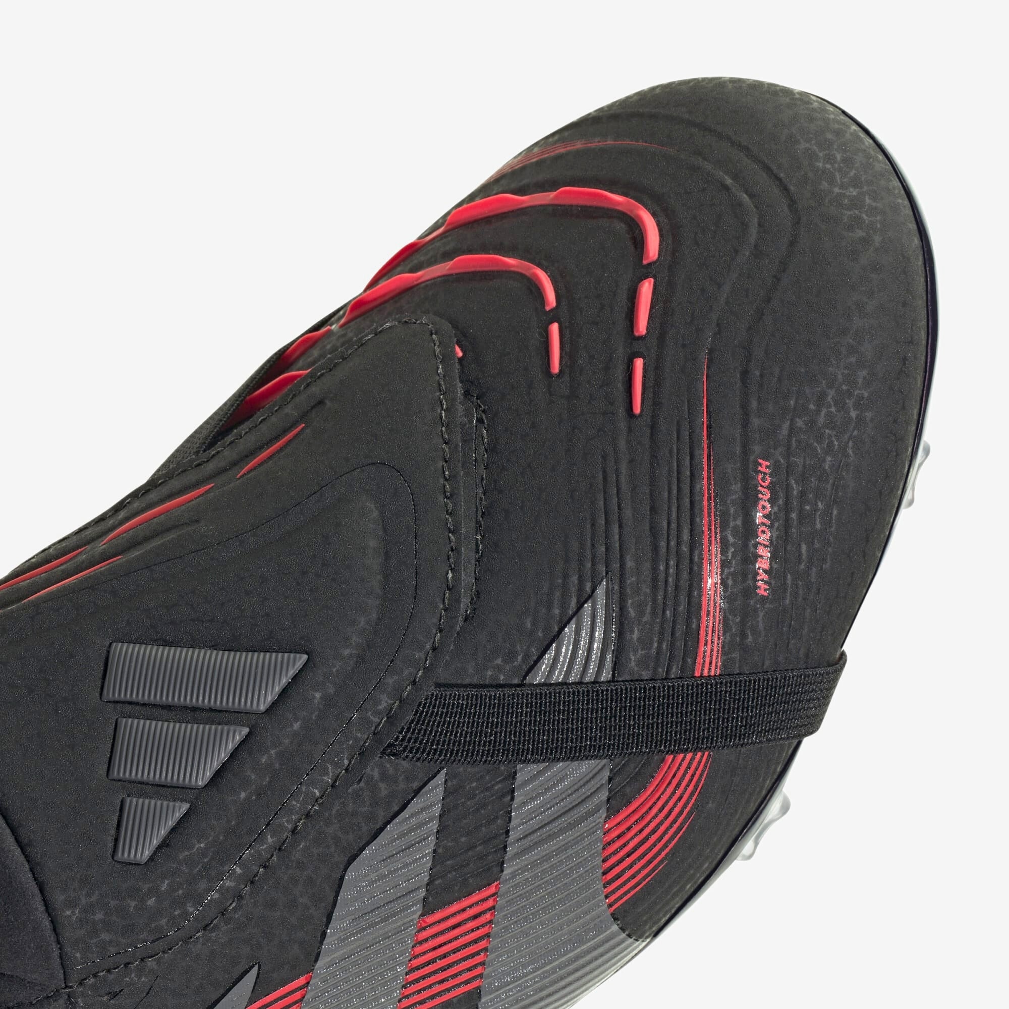 adidas Predator Pro Fold-Over Tongue FG Low-Top Soccer Cleats - Core Black / Grey Four / Lucid Red