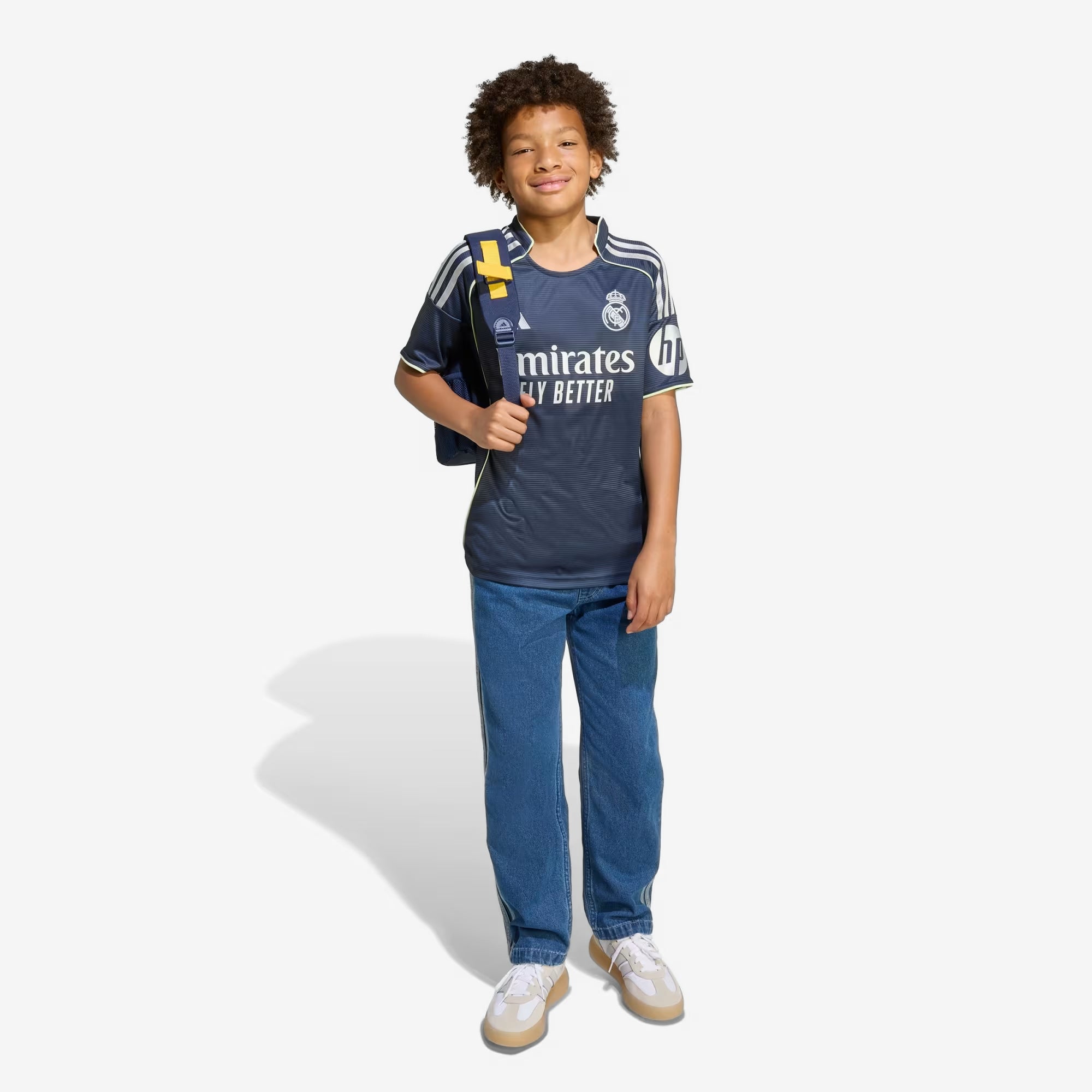 adidas Real Madrid 2025/26 Stadium Away Big Kids' AEROREADY Soccer Replica Jersey - Legend Ink