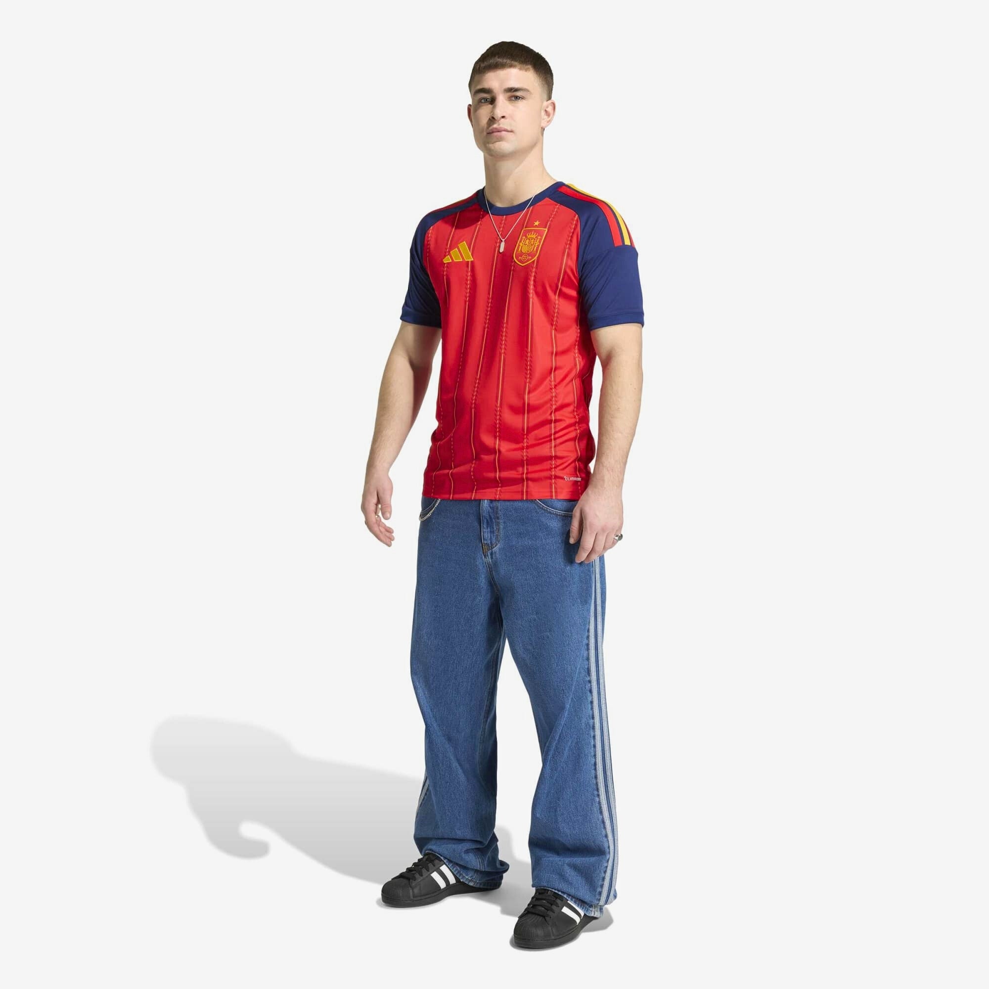 adidas Spain 2026 Stadium Home Men's Soccer Jersey - Vivid Red