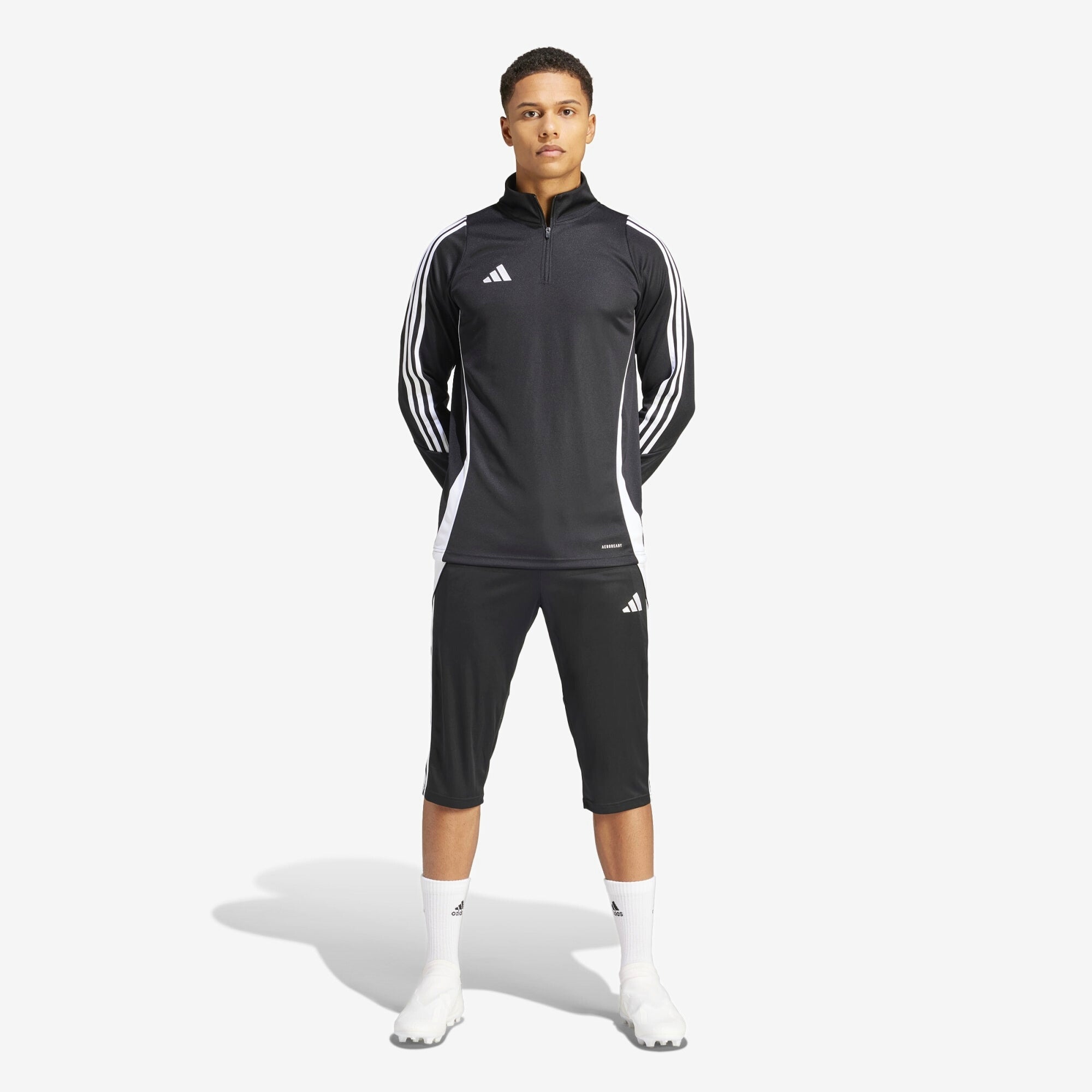 adidas Tiro 24 Joggers Men's 3/4 Soccer Pants - Black / White