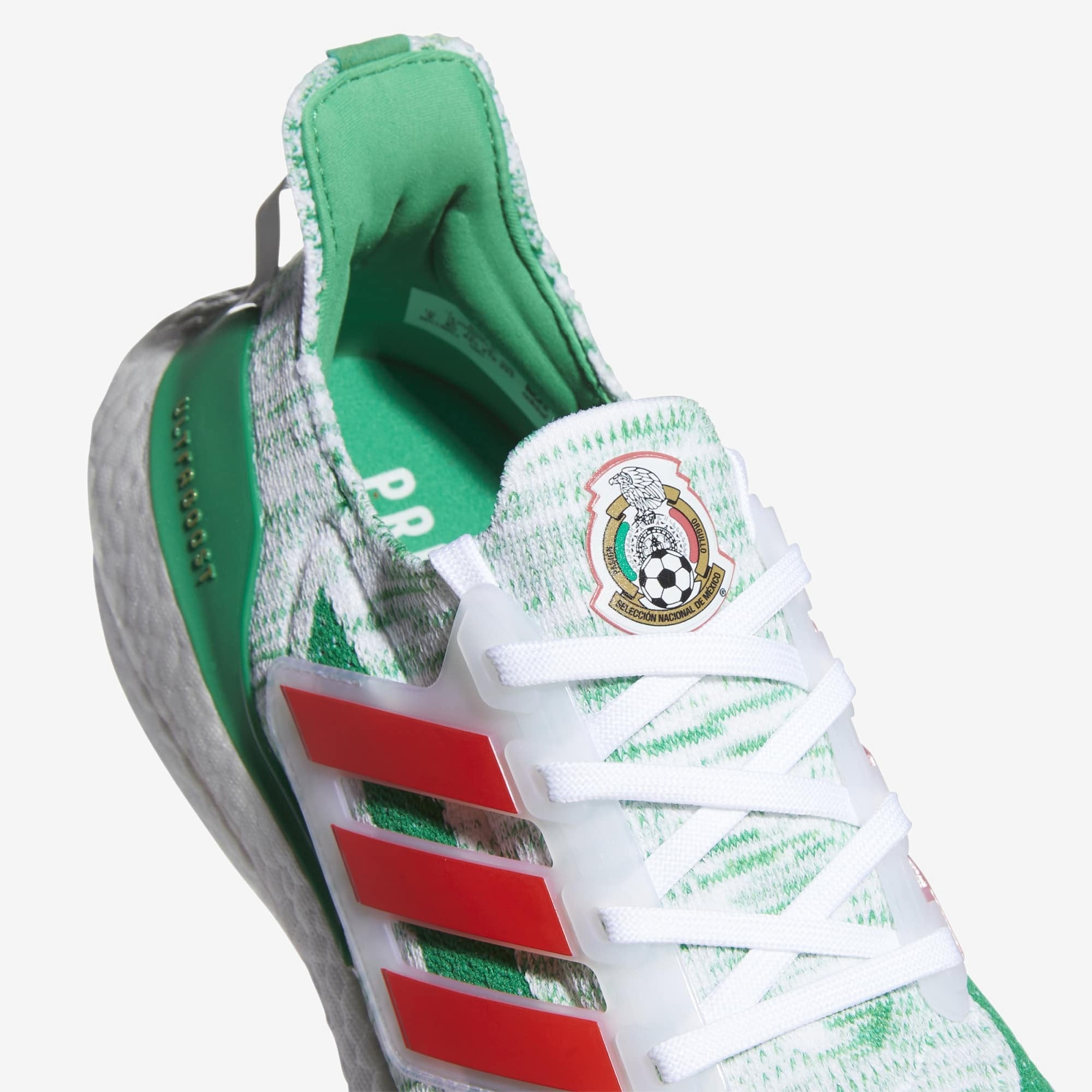 adidas Ultraboost 21 Mexico Shoes - Cloud White / Red / Green