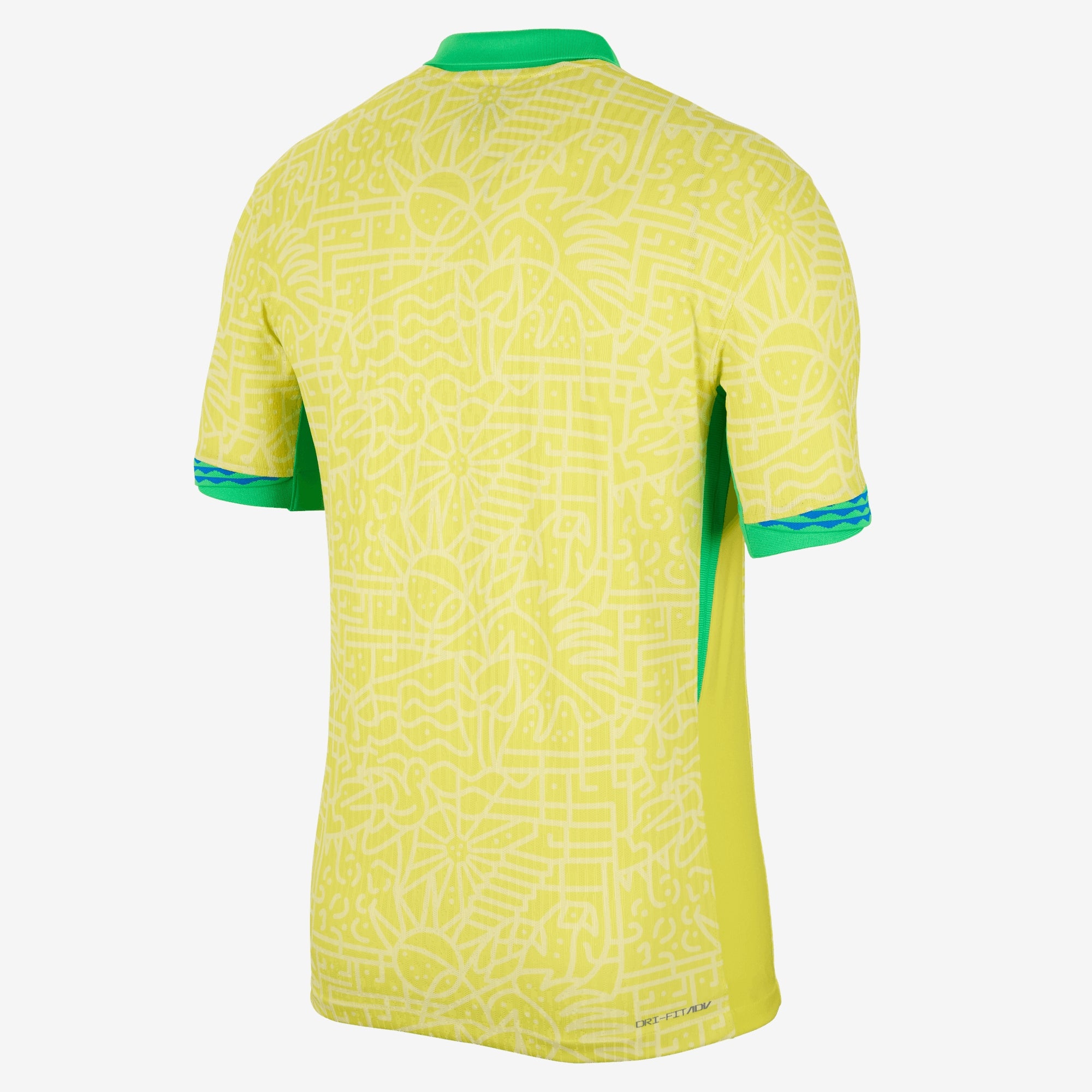 Nike Brazil 2024 Match Home Men's Dri-FIT ADV Soccer Authentic Jersey - Dynamic Yellow/Lemon Chiffon/Green Spark