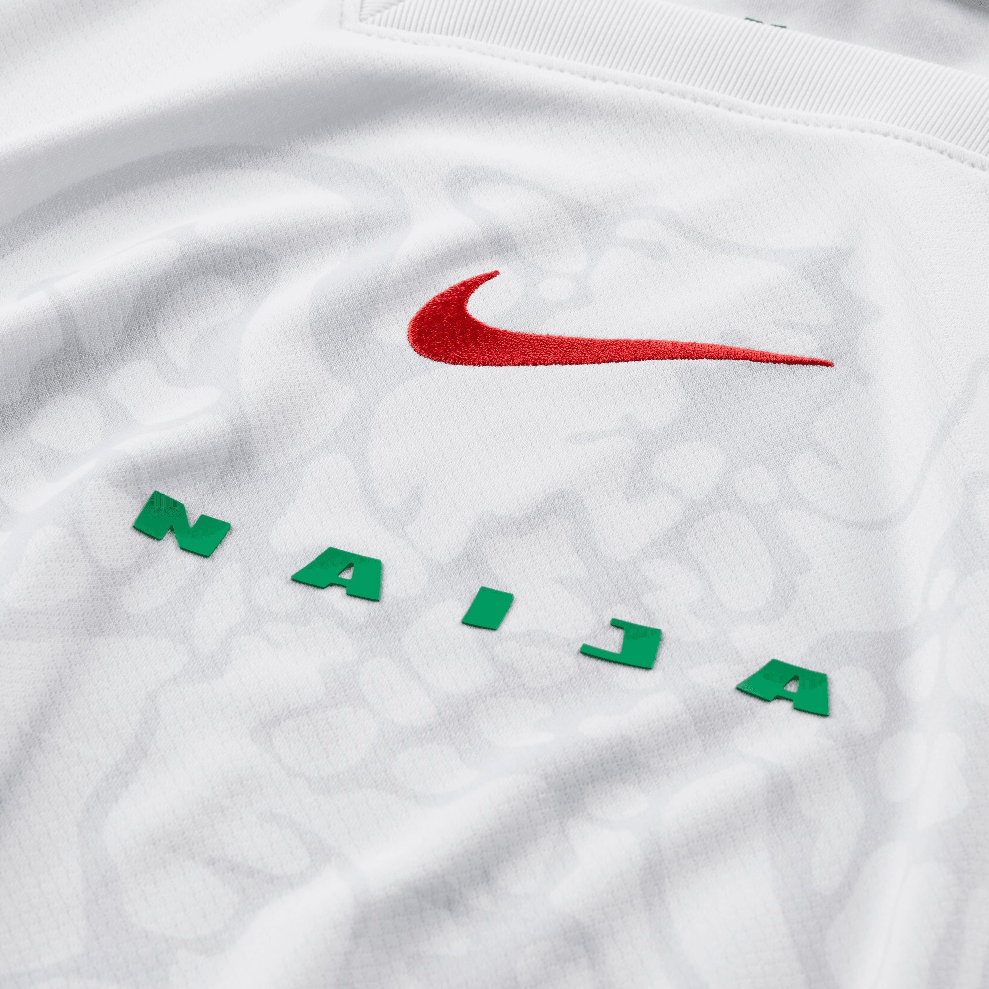 Nike Nigeria 2024 Stadium Home Men's Dri-FIT Soccer Replica Jersey - White/Lucky Green/Challenge Red