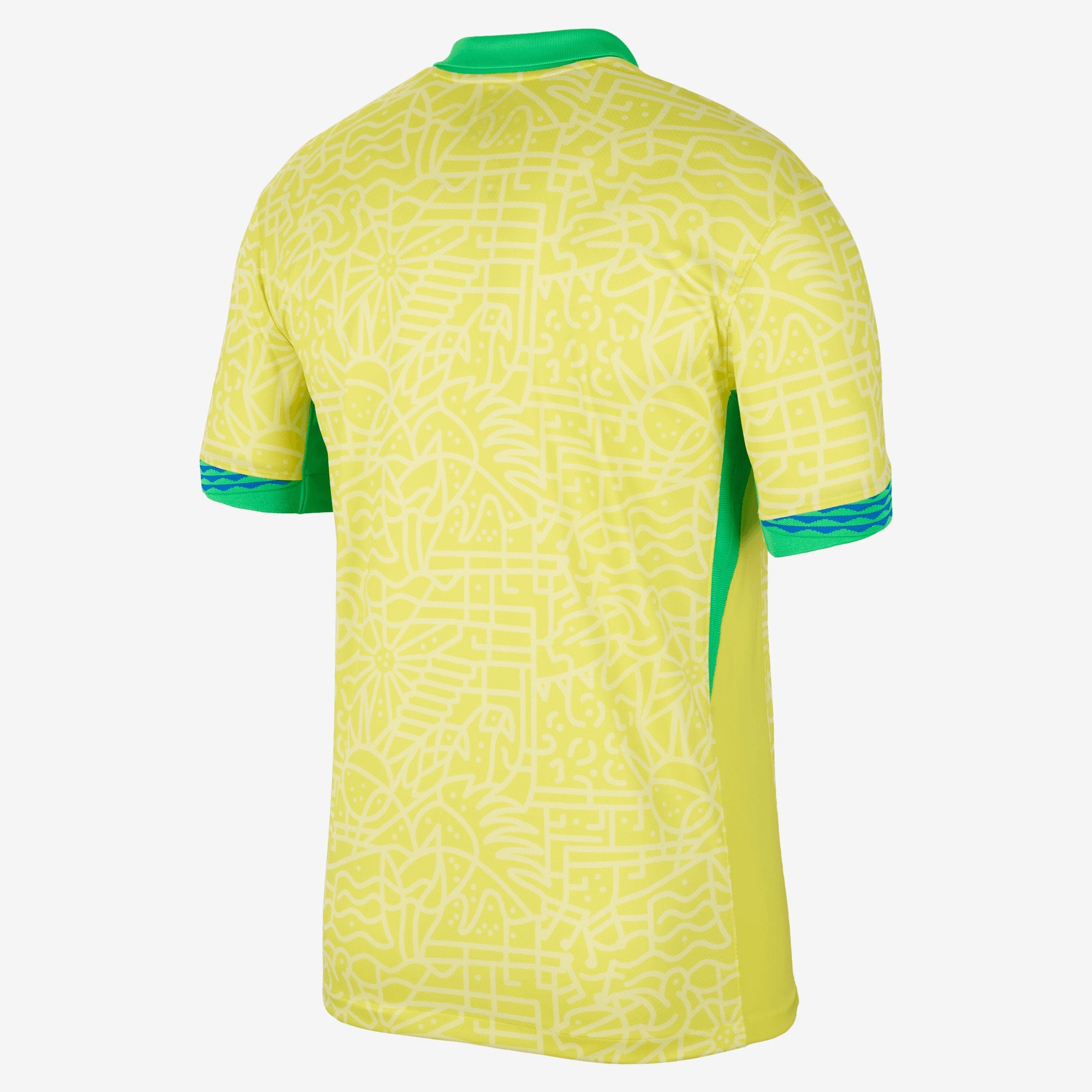 Nike Brazil 2024 Stadium Home Men's Dri-FIT Soccer Replica Jersey - Dynamic Yellow/Lemon Chiffon/Green Spark