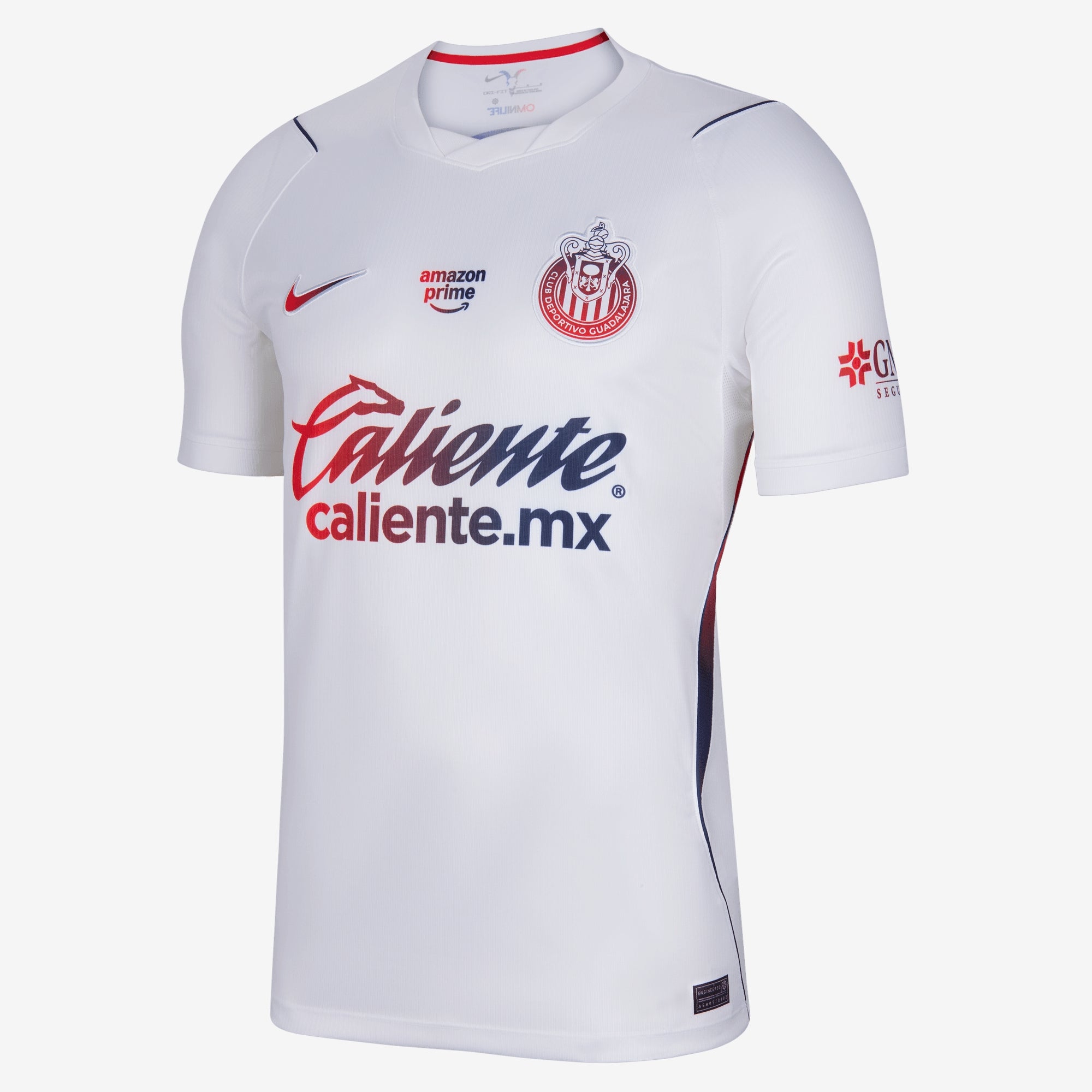Nike Chivas 2026/27 Stadium Away Men's Dri-FIT Soccer Replica Jersey - White/Loyal Blue/Speed Red