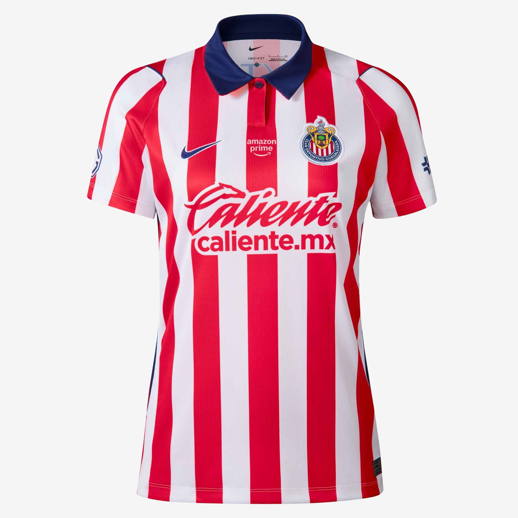 Nike Chivas 2026/27 Stadium Home Women's Dri-FIT Soccer Replica Jersey - White/Speed Red/Loyal Blue
