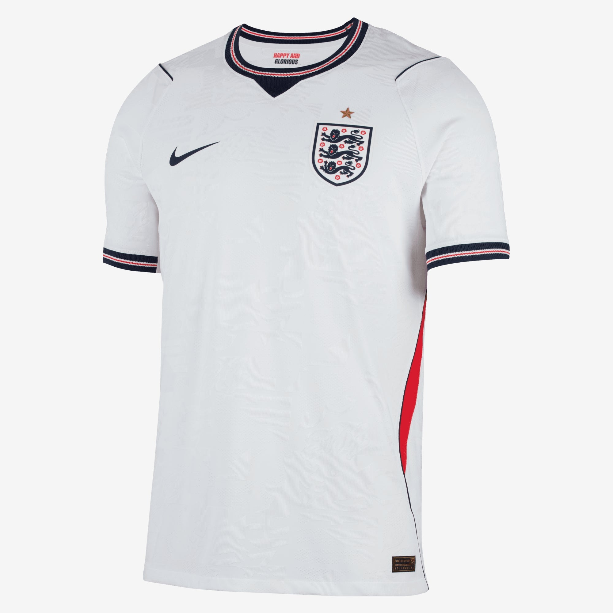 Nike England 2026 Match Home Men's Aero-FIT Soccer Authentic Jersey - White/Speed Red/Obsidian/Obsidian