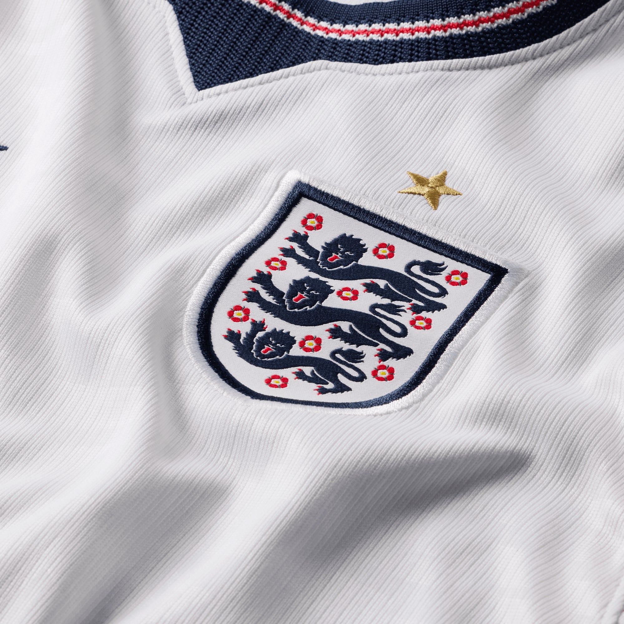 Nike England 2026 Stadium Home Big Kids' Dri-FIT Soccer Replica Jersey - White/Speed Red/Obsidian/Obsidian