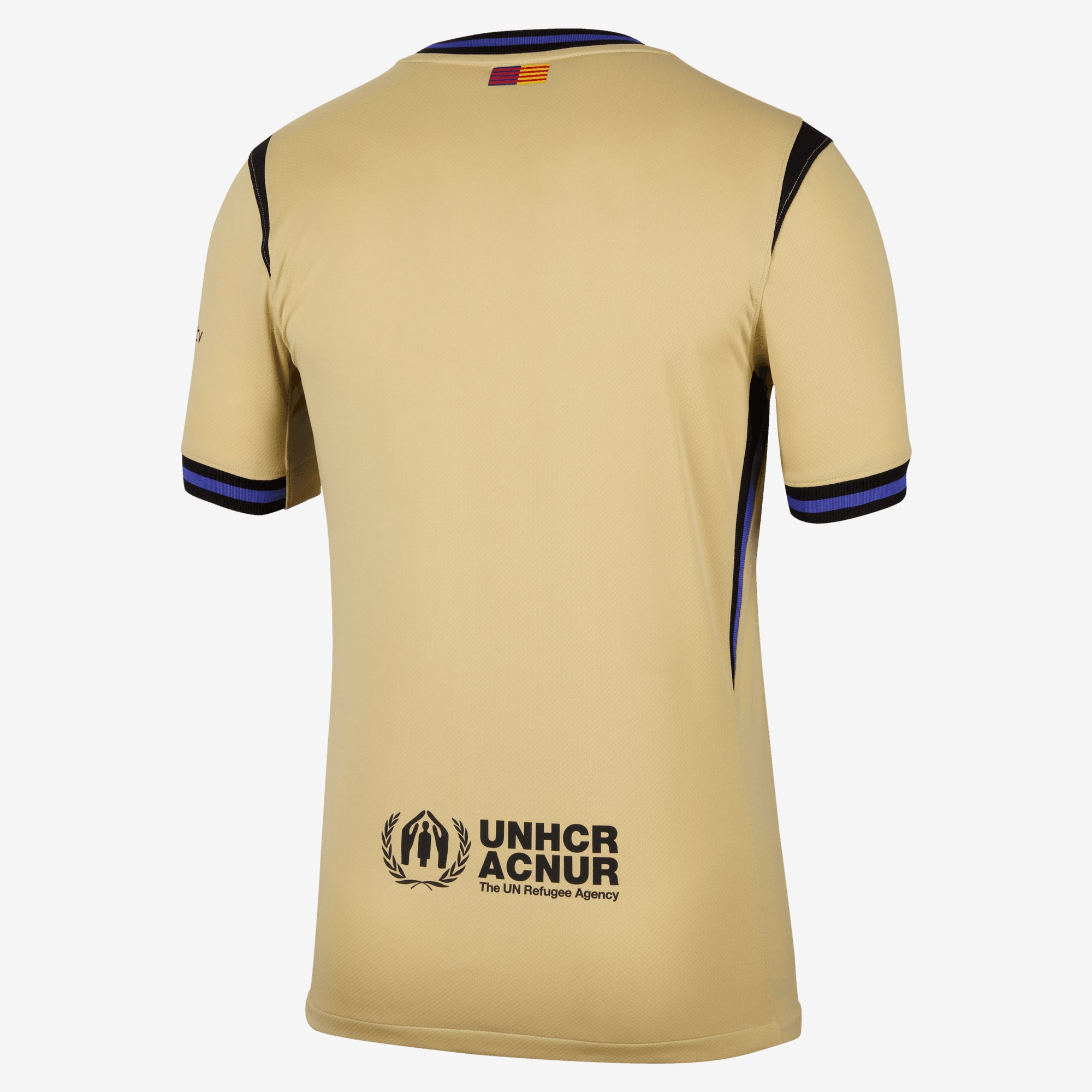 Nike FC Barcelona 2025/26 Stadium Away Men's Kobe Dri-FIT Soccer Replica Jersey - Team Gold/Team Gold/Persian Violet/Black