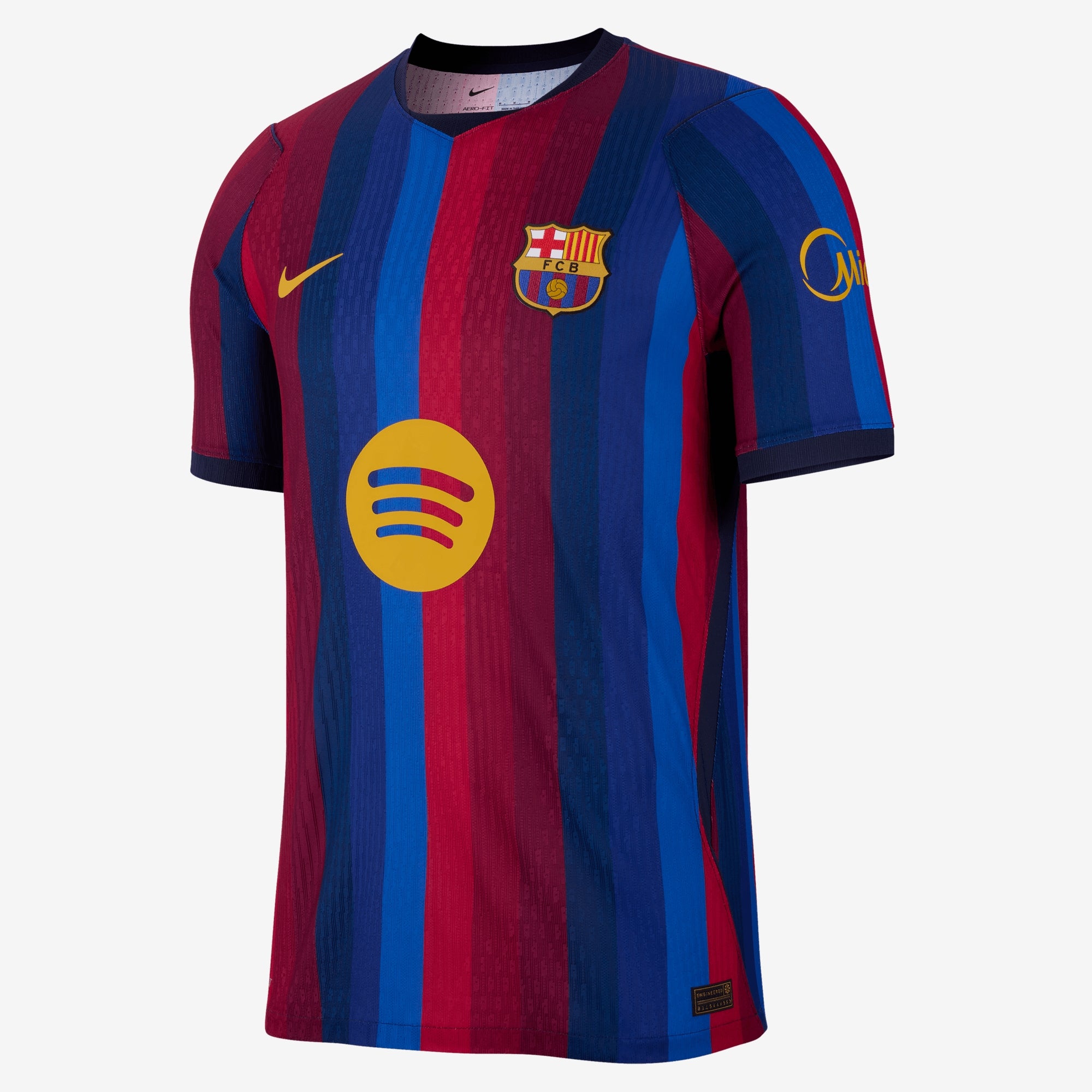 Nike FC Barcelona 2026/27 Match Home Men's Aero-FIT Soccer Authentic Jersey - Deep Garnet/Blue Void/Mineral Yellow