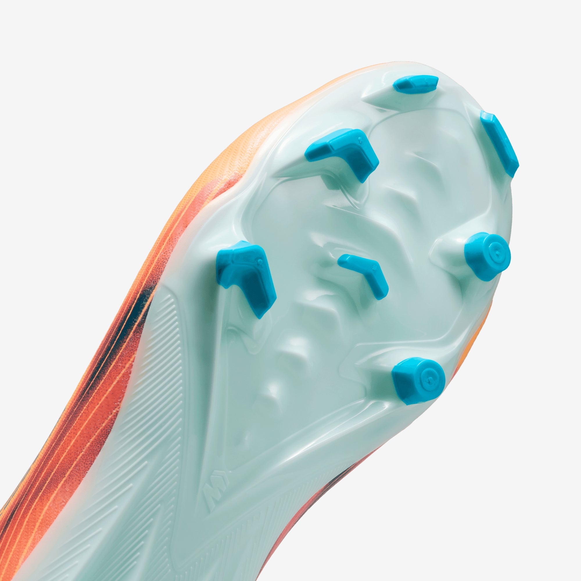 Nike Jr. Mercurial Superfly 10 Academy Kylian Mbappé Big Kids' Multi-Ground High-Top Soccer Cleats - Melon Tint/Neo Turq-Igloo