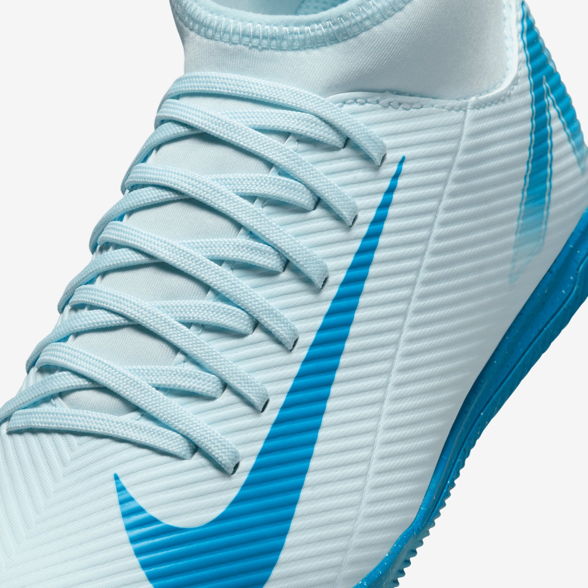 Nike Jr. Mercurial Superfly 10 Club Little/Big Kids' IC High-Top Soccer Shoes - Glacier Blue/Blue Orbit