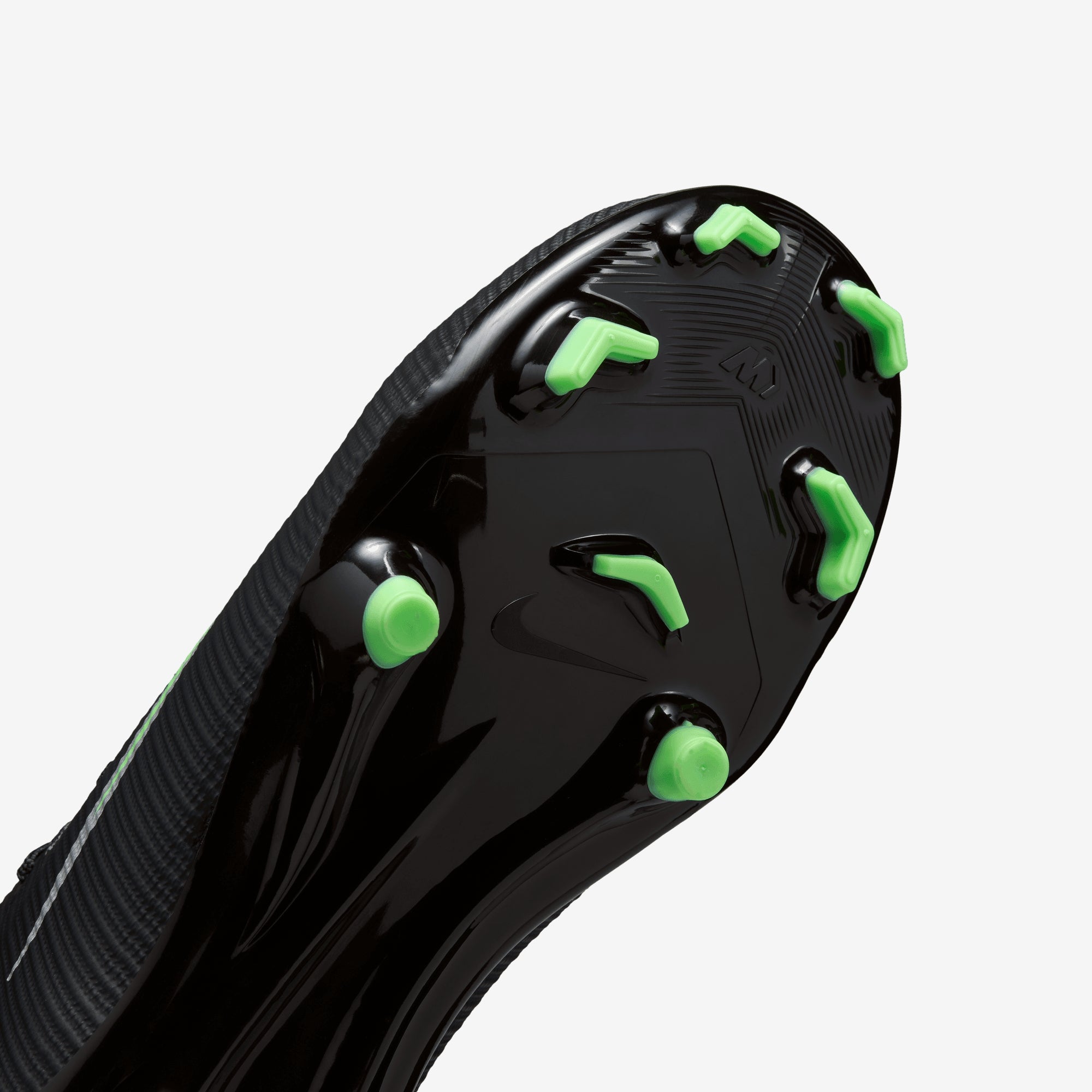 Nike Jr. Mercurial Vapor 17 Academy Big Kids' Multi-Ground Low-Top Soccer Cleats - Black/Illusion Green-Black