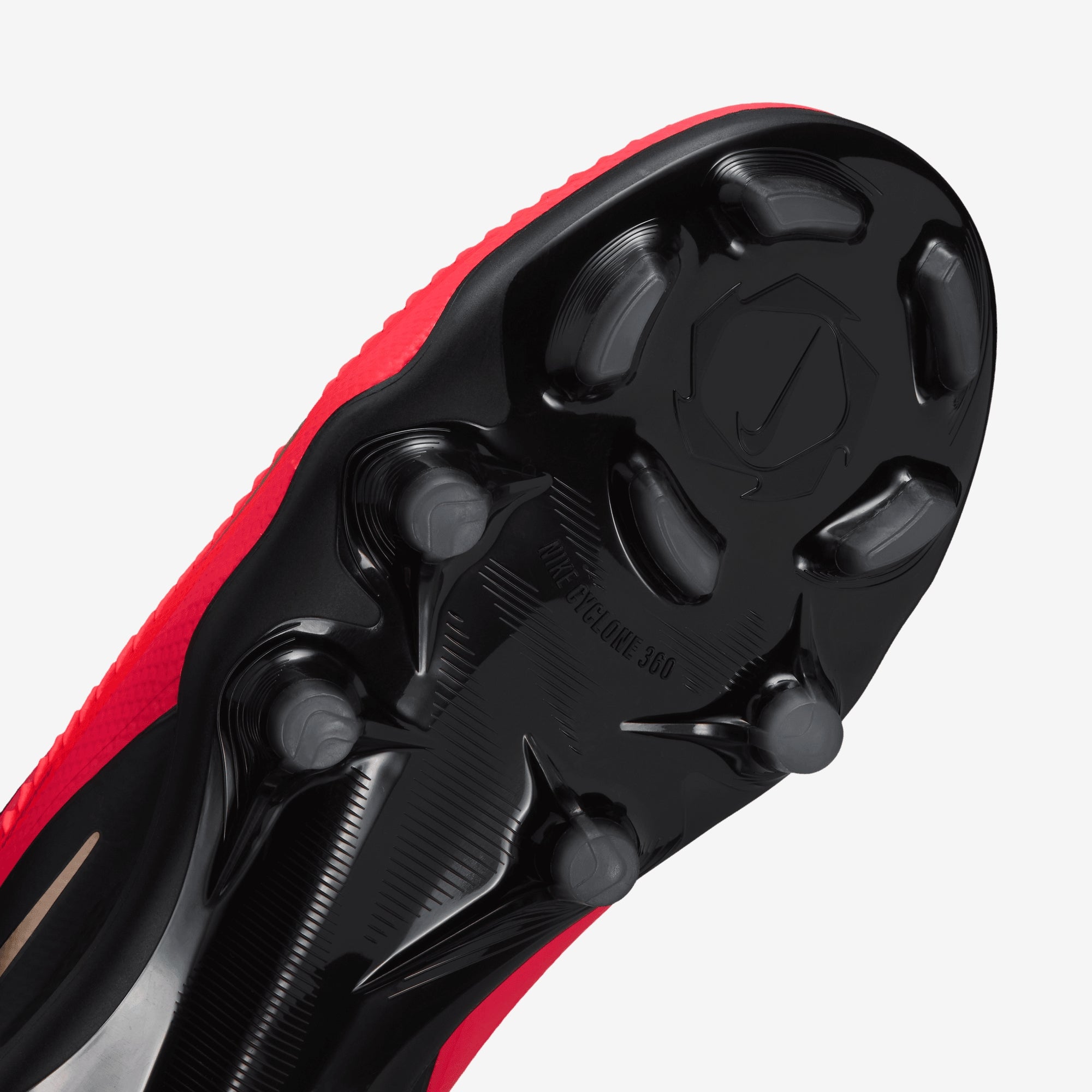Nike Jr. Phantom 6 Low Pro Big Kids' Multi-Ground Soccer Cleats - Bright Crimson/Black-Bright Crimson