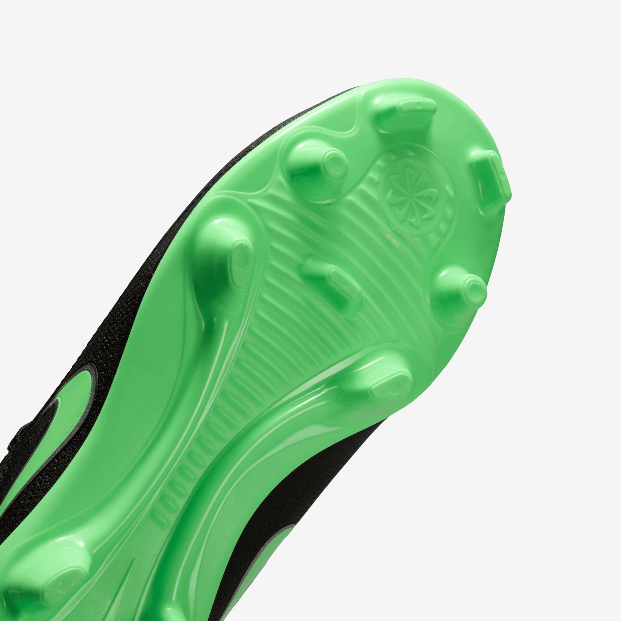 Nike Jr. Tiempo Maestro Club Big Kids' Multi-Ground Low-Top Soccer Cleats - Black/Illusion Green-Black