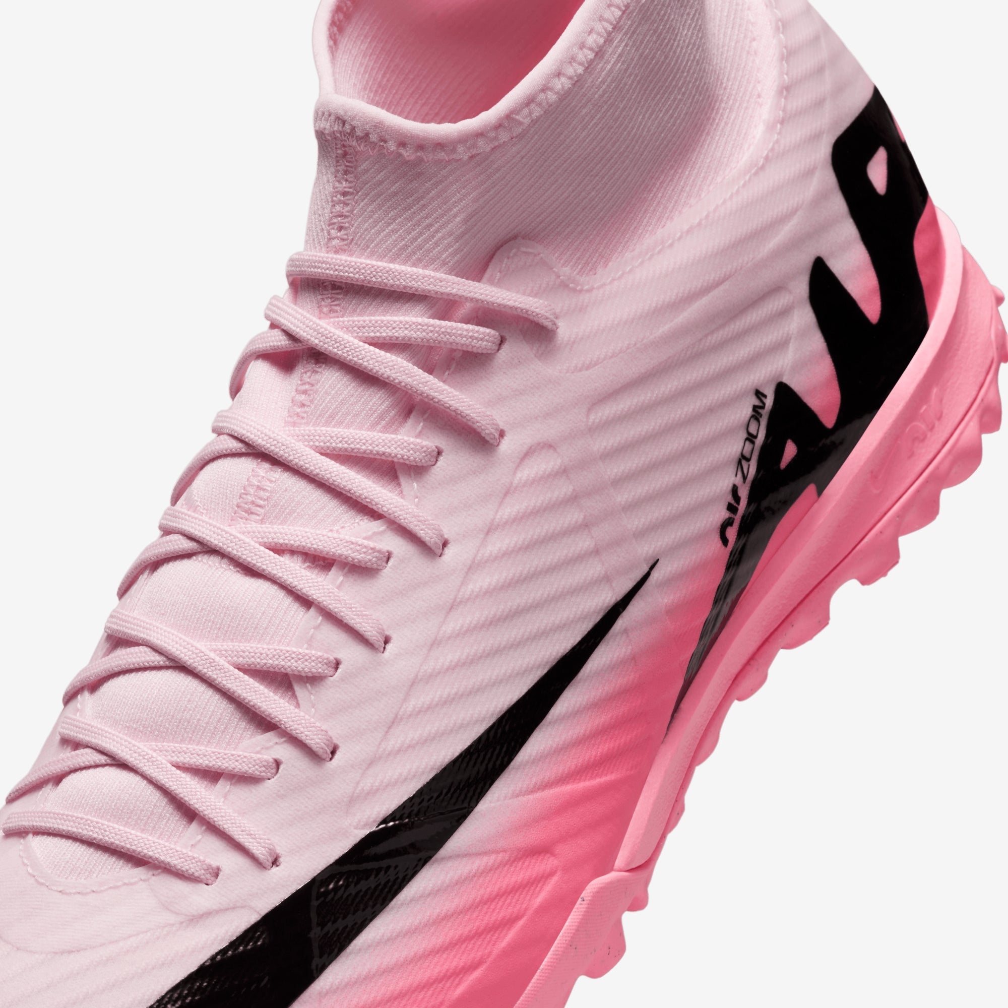 Nike Mercurial Superfly 9 Academy TF High-Top Soccer Shoes - Pink Foam/Black