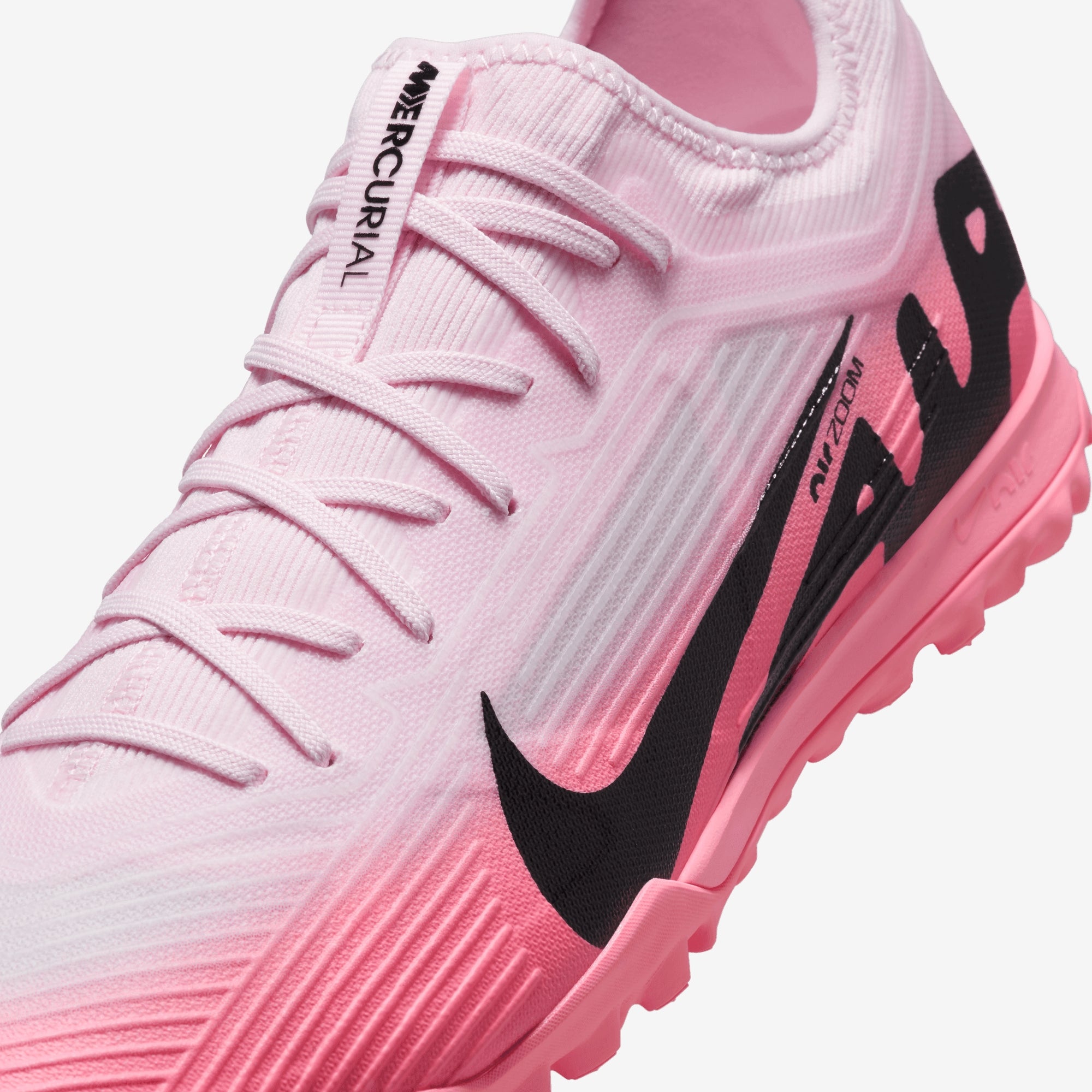 Nike Mercurial Vapor 15 Pro TF Low-Top Soccer Shoes - Pink Foam/Black