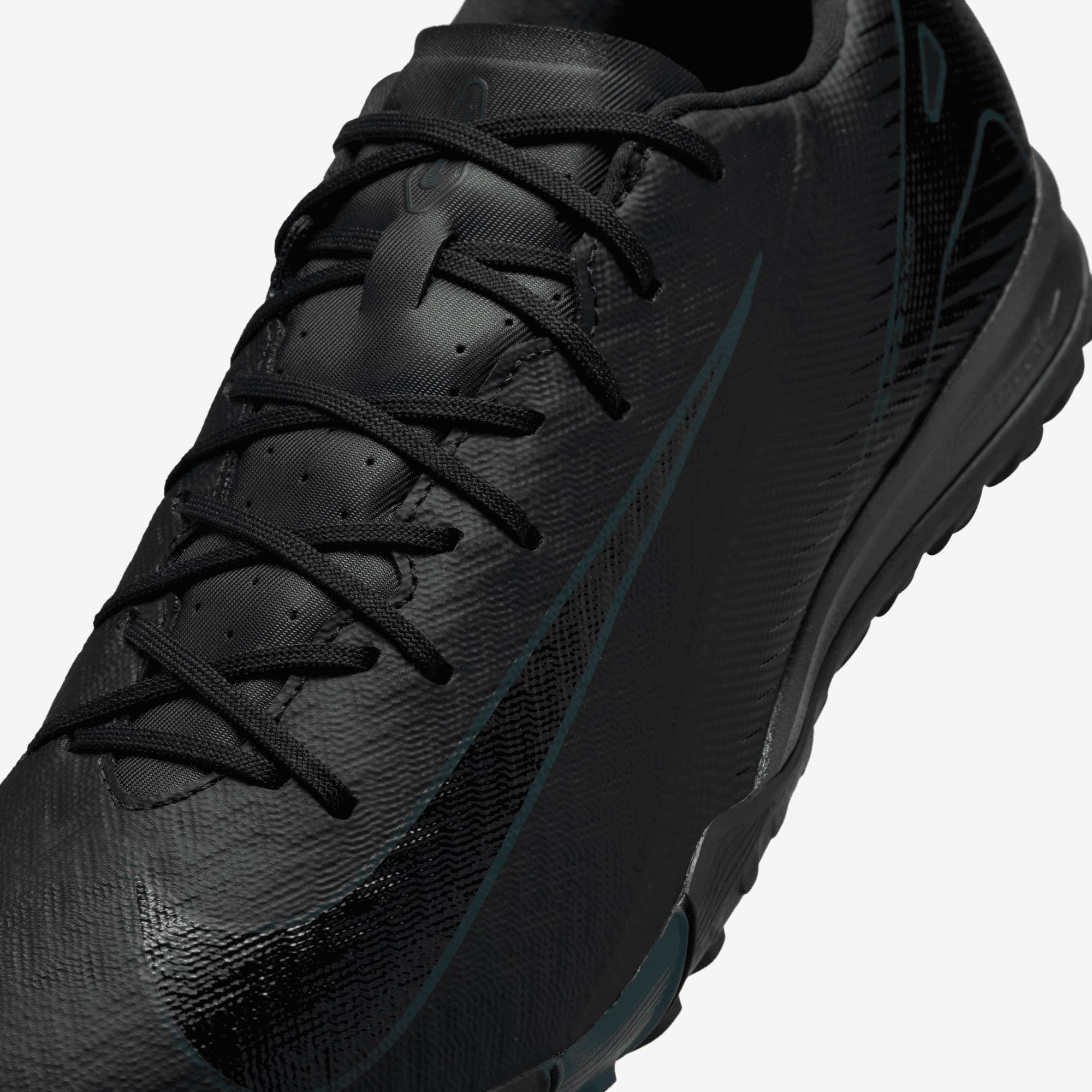 Nike Mercurial Vapor 16 Academy TF Low-Top Soccer Shoes - Black/Black-Deep Jungle