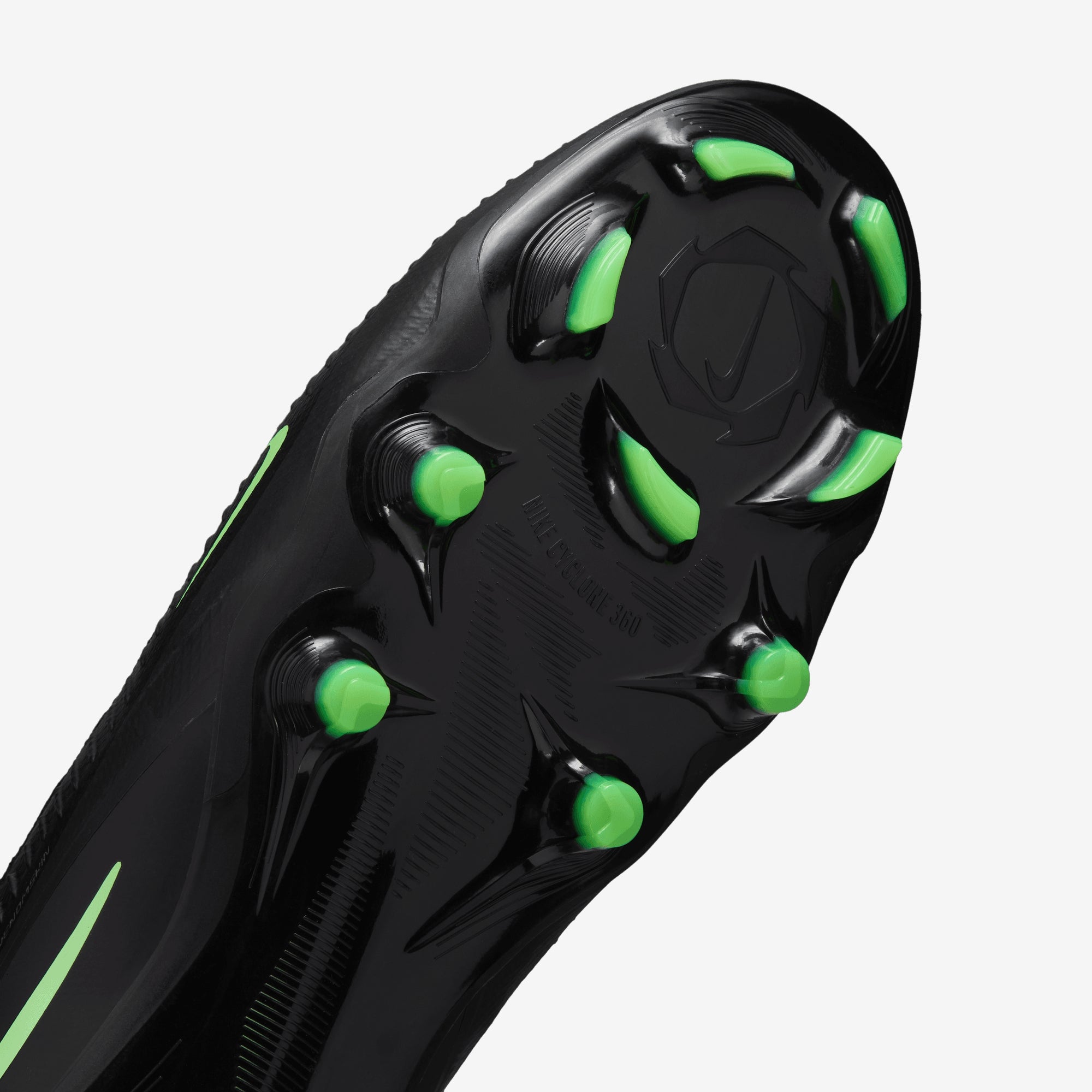 Nike Phantom 6 High Pro Firm-Ground Soccer Cleats - Black/Illusion Green-Black