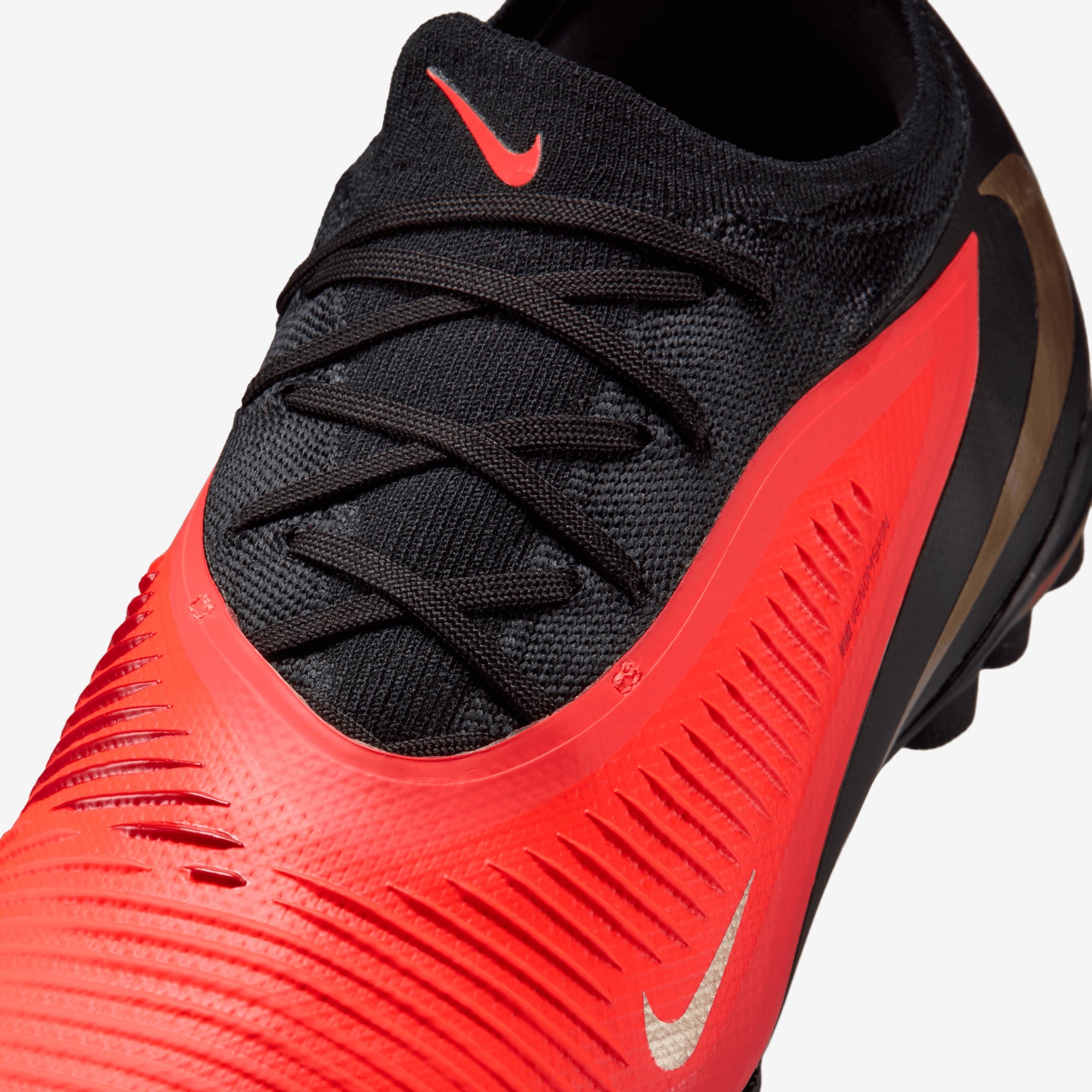 Nike Phantom 6 Low Pro Turf Soccer Shoes - Bright Crimson/Blur-Black