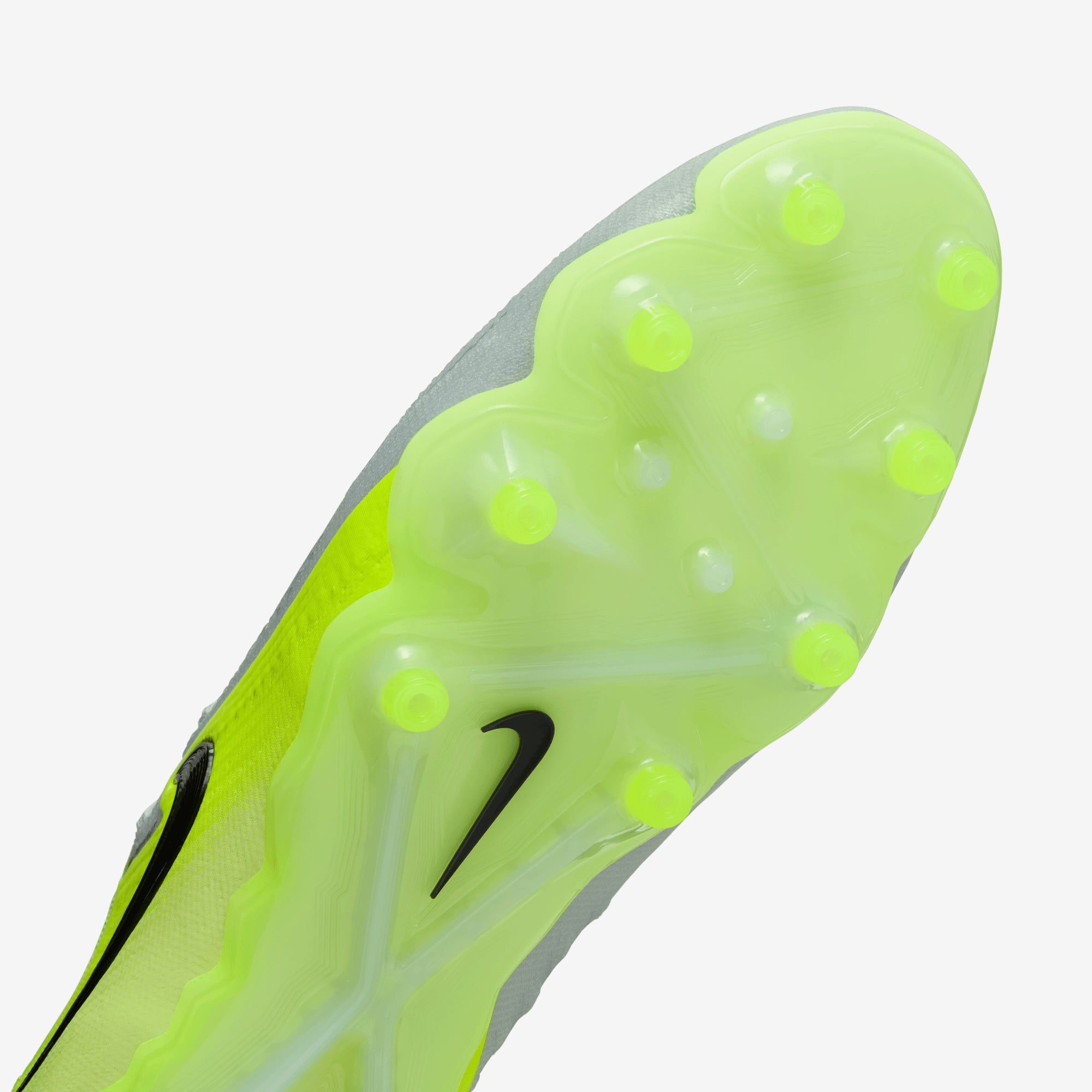 Nike Phantom GX 2 Elite AG Low-Top Soccer Cleats - Metallic Silver/Black-Volt