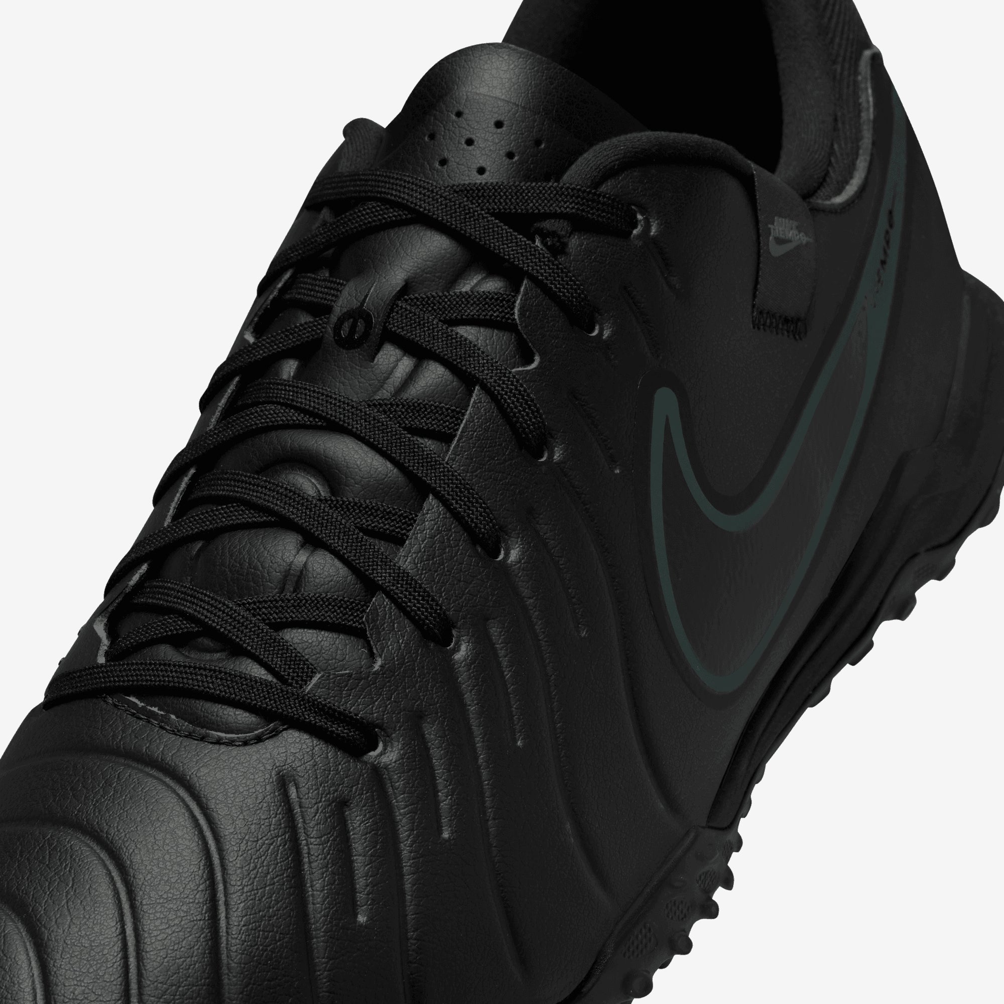 Nike Tiempo Legend 10 Academy TF Low-Top Soccer Shoes - Black/Black-Deep Jungle