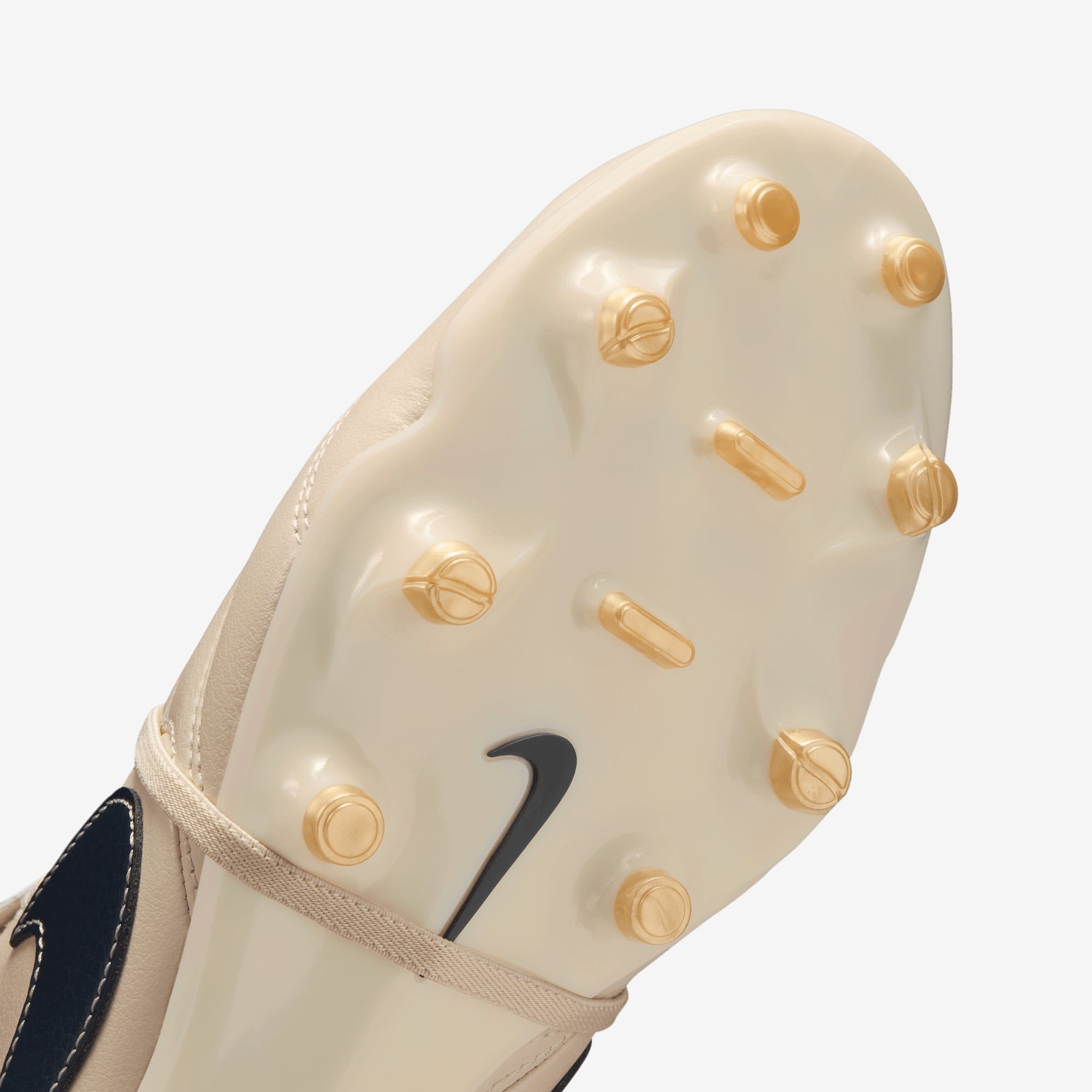 Nike Tiempo Ligera Pro Firm-Ground Low-Top Soccer Cleats - Pearl White/Dark Obsidian