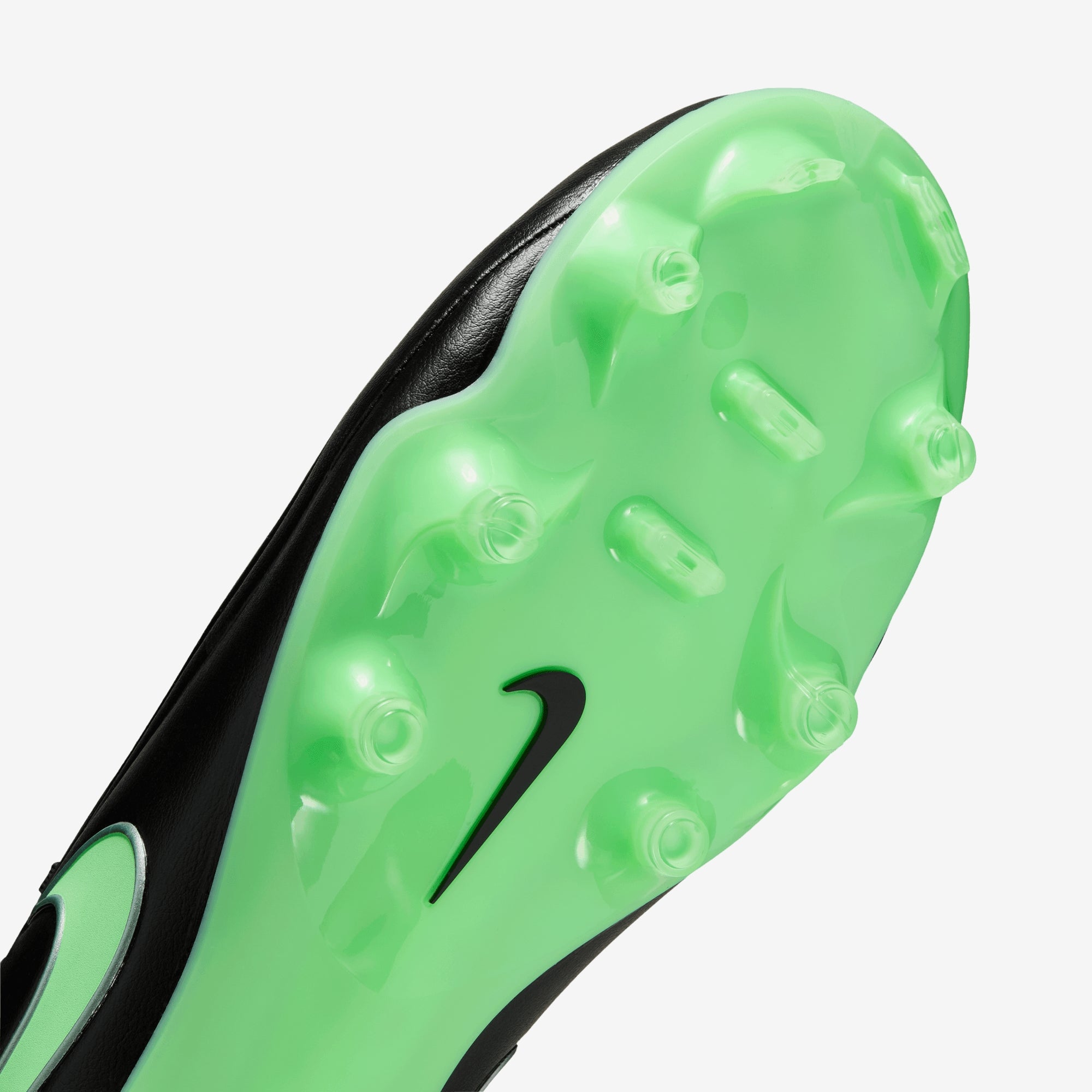 Nike Tiempo Maestro Academy Multi-Ground Low-Top Soccer Cleats - Black/Illusion Green-Black