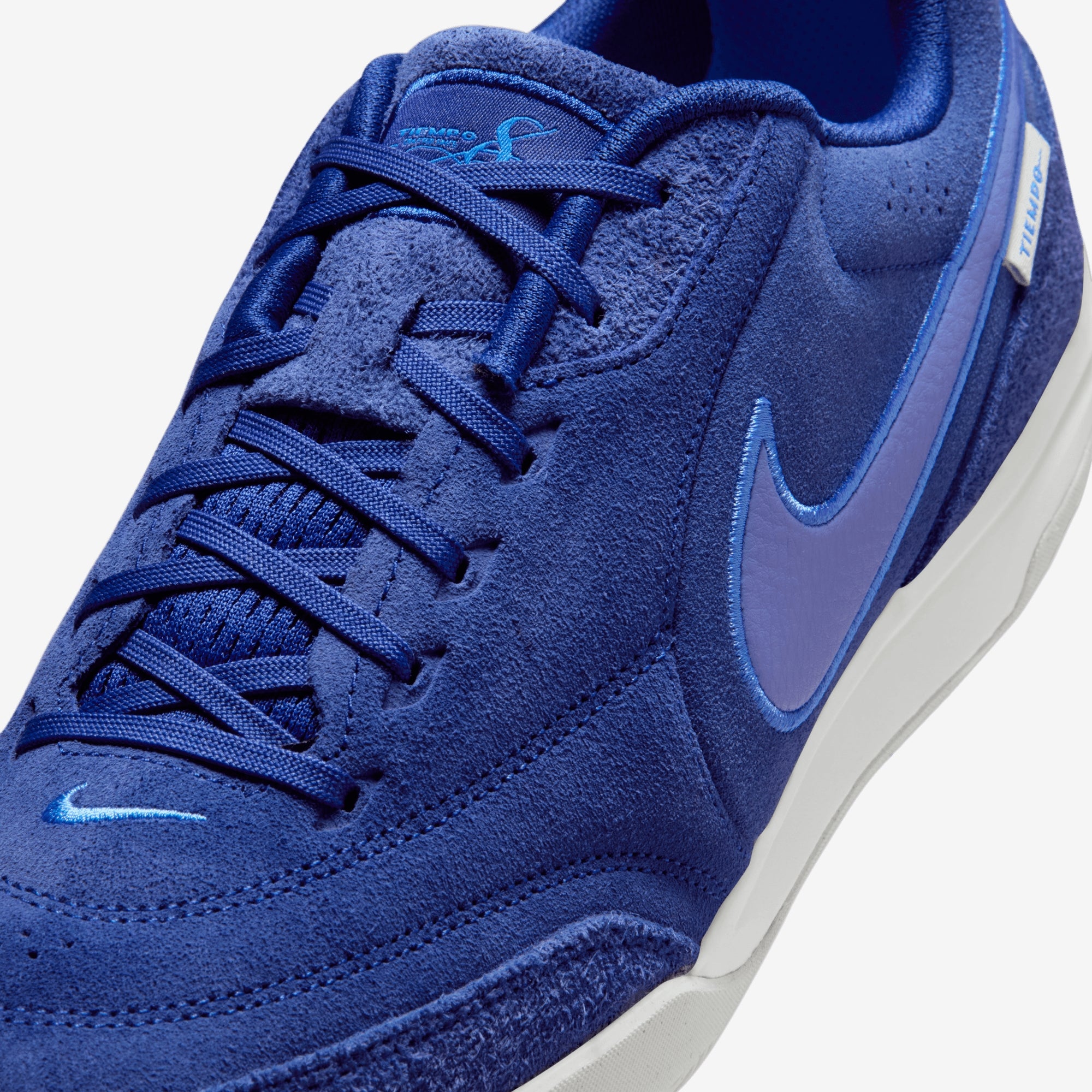 Nike Tiempo Streetgato PRM Indoor/Court Low-Top Soccer Shoes - Deep Royal Blue/Polar-Blue Crystal