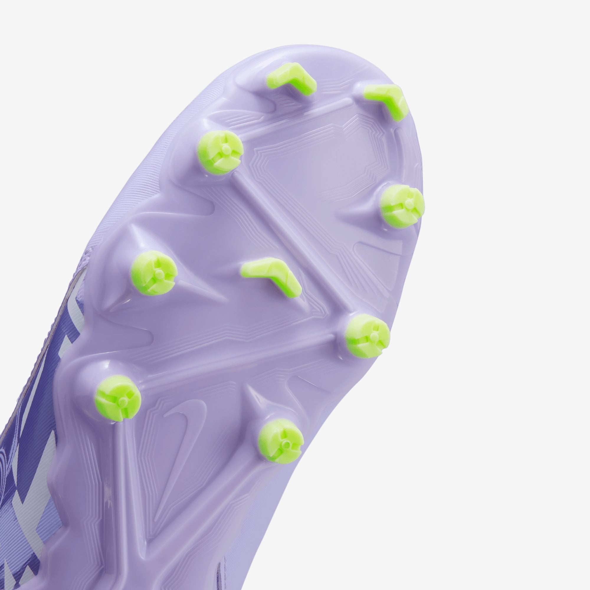 Nike United Jr. Phantom Luna 2 Academy Big Kids' FG High-Top Soccer Cleats - Purple Agate/Barely Volt